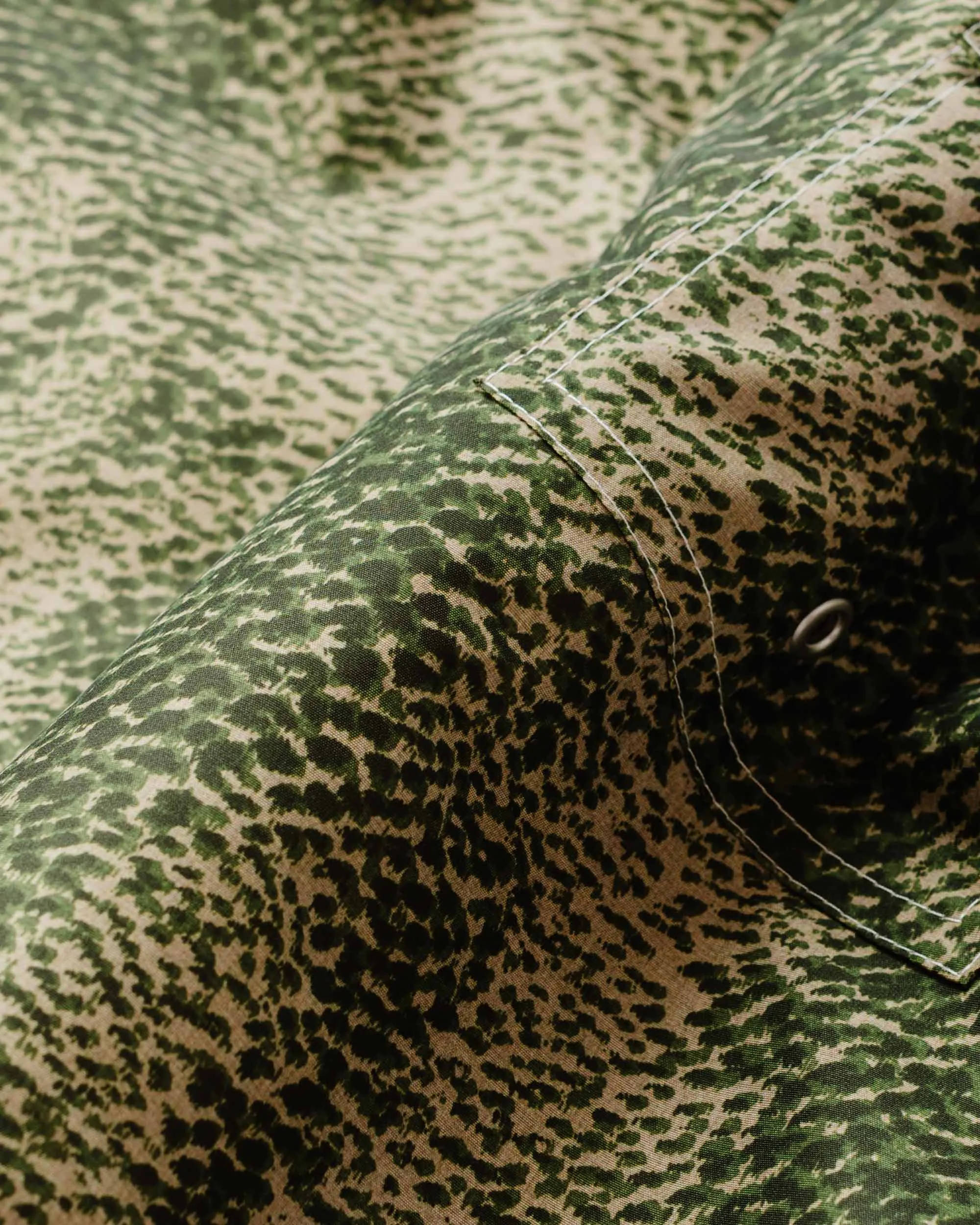 Bather Green Painted Moss Swim Trunk sold by Lost & Found product image thumbnail 5