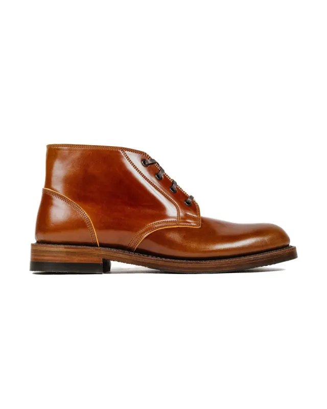 John Lofgren Bootmaker The Steadfast Chukka Boots Shinki Hikaku Shell Cordovan Cognac sold by Lost & Found