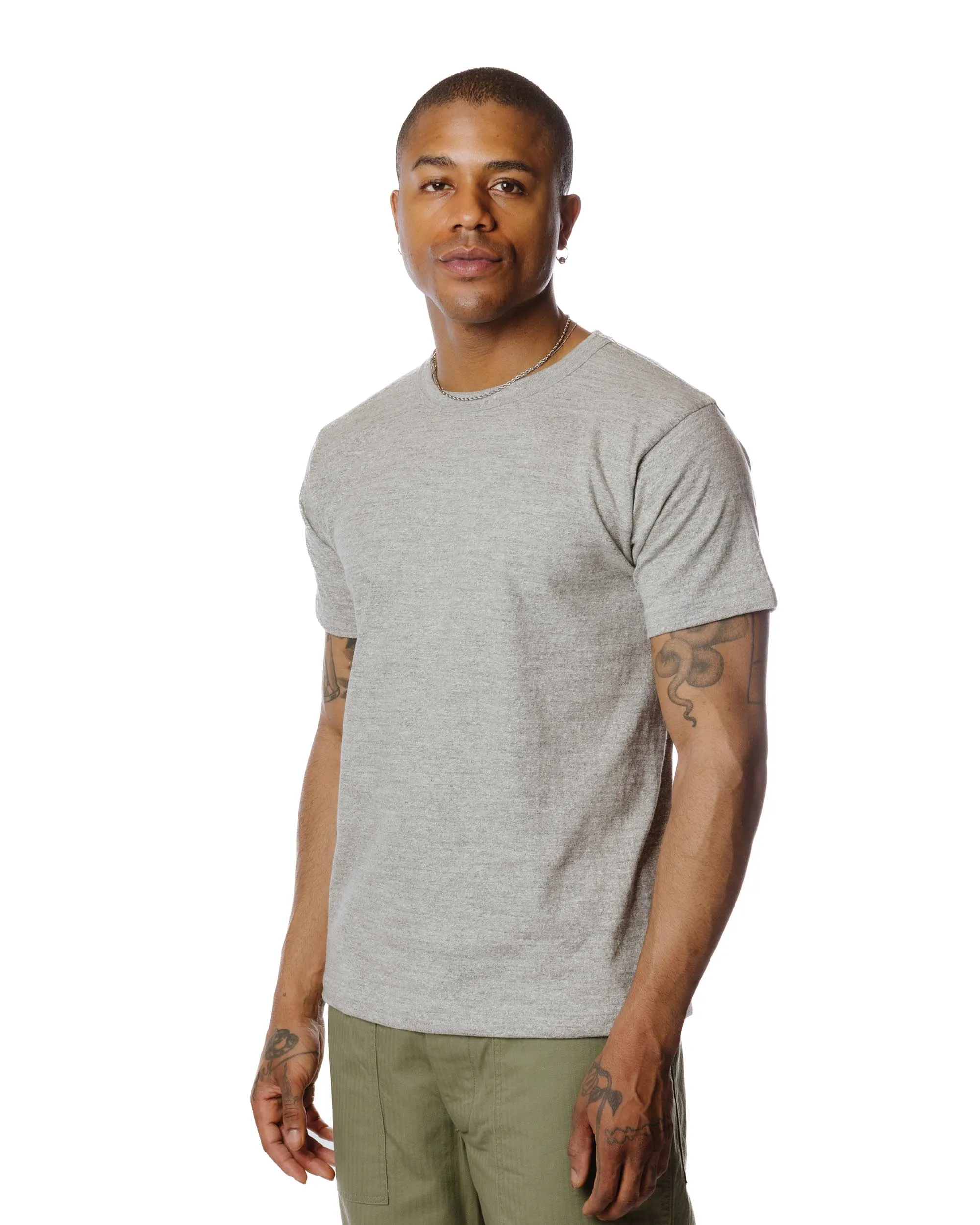 Warehouse Lot. JG-CS06 Standard T-Shirt Heather Grey sold by Lost & Found product image thumbnail 3