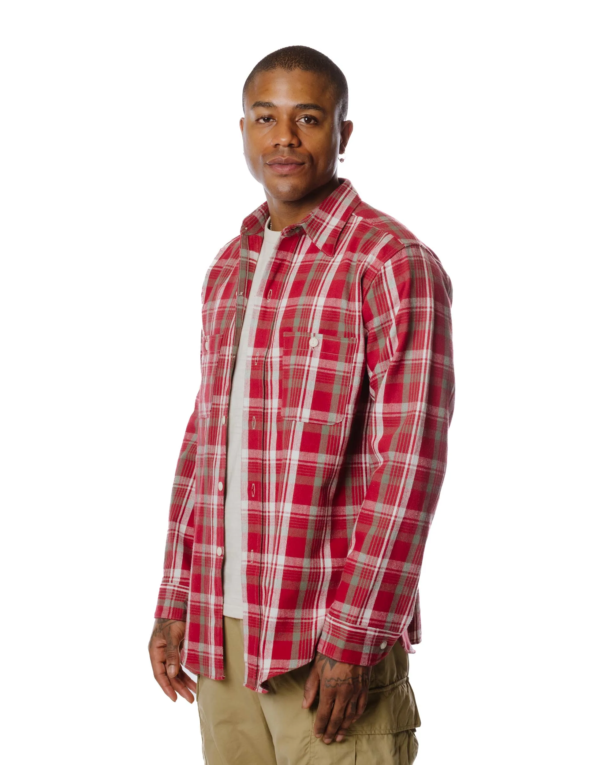 Warehouse Lot. JG-06 1940's Storm Shirt Burgundy sold by Lost & Found product image thumbnail 3