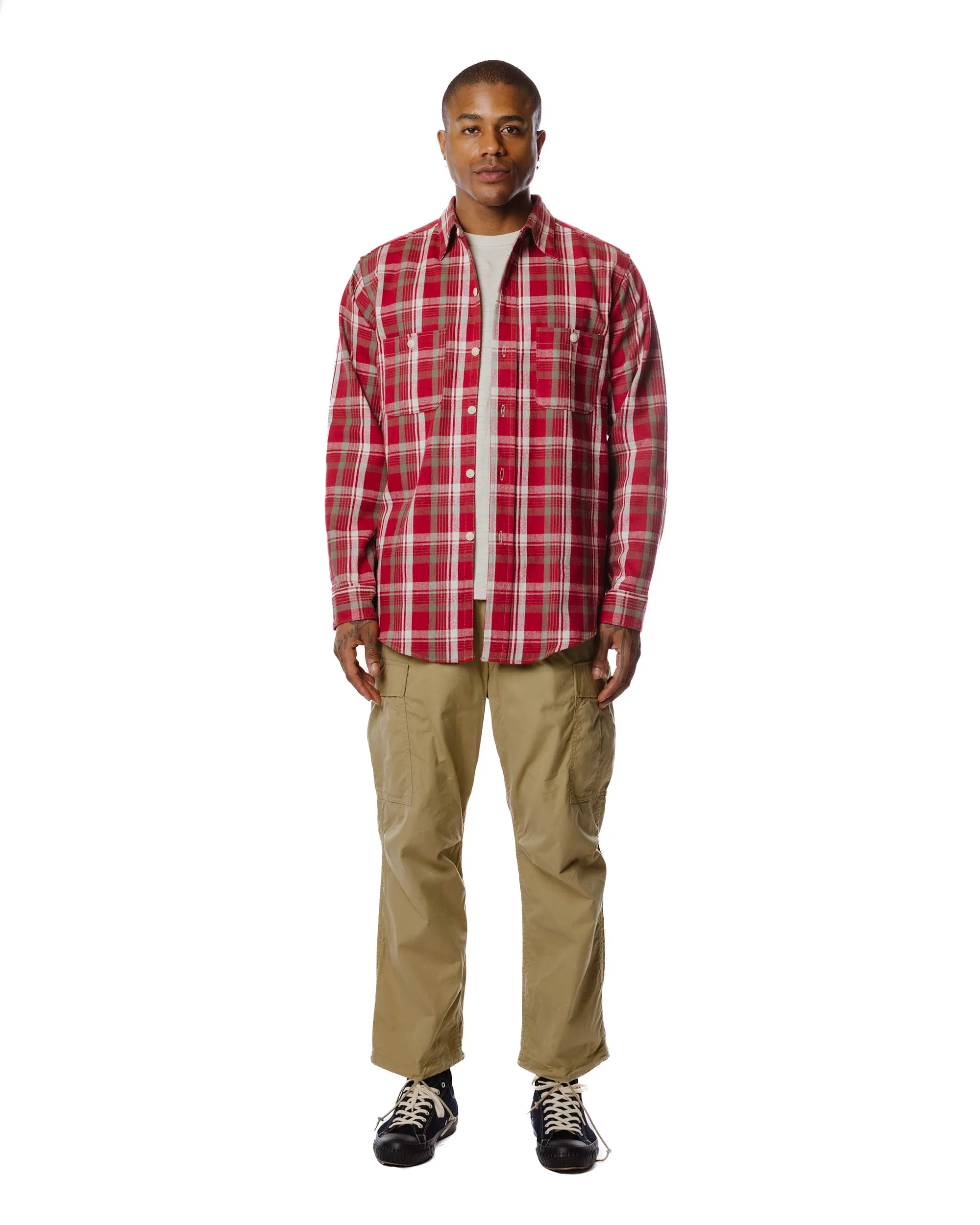 Warehouse Lot. JG-06 1940's Storm Shirt Burgundy sold by Lost & Found product image thumbnail 2