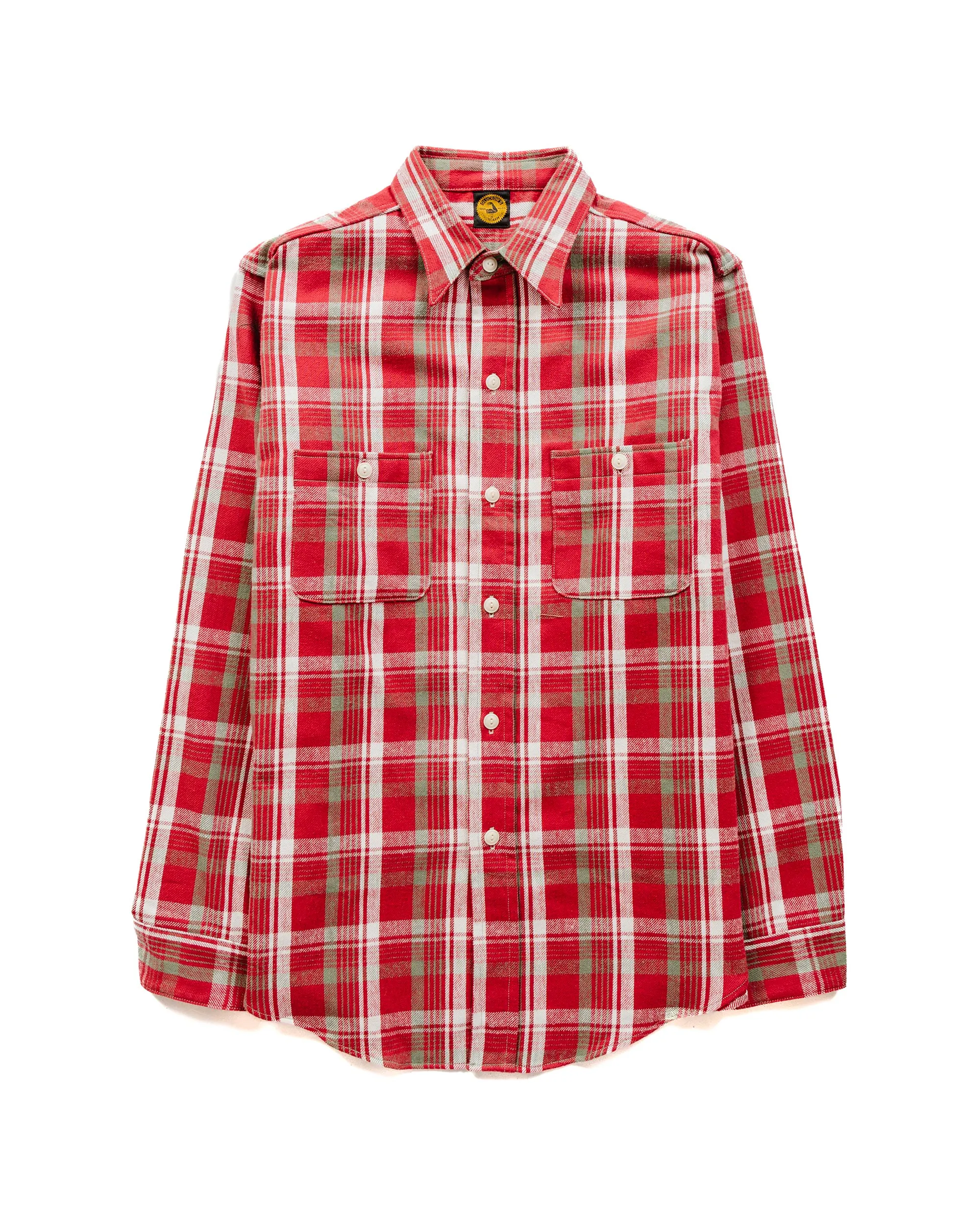 Warehouse Lot. JG-06 1940's Storm Shirt Burgundy sold by Lost & Found