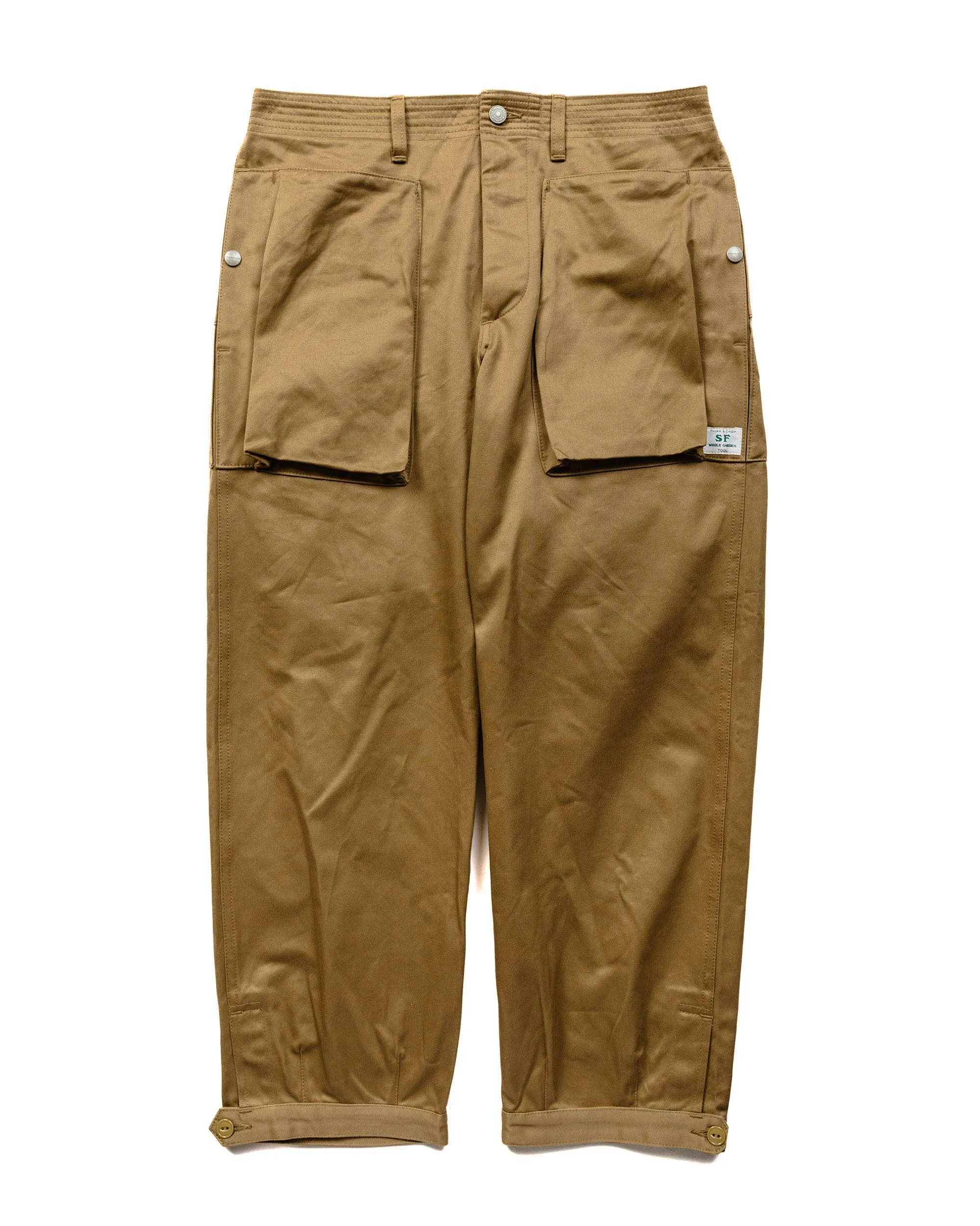 Sassafras Digs Crew Pants 4/5 41Chino Khaki sold by Lost & Found