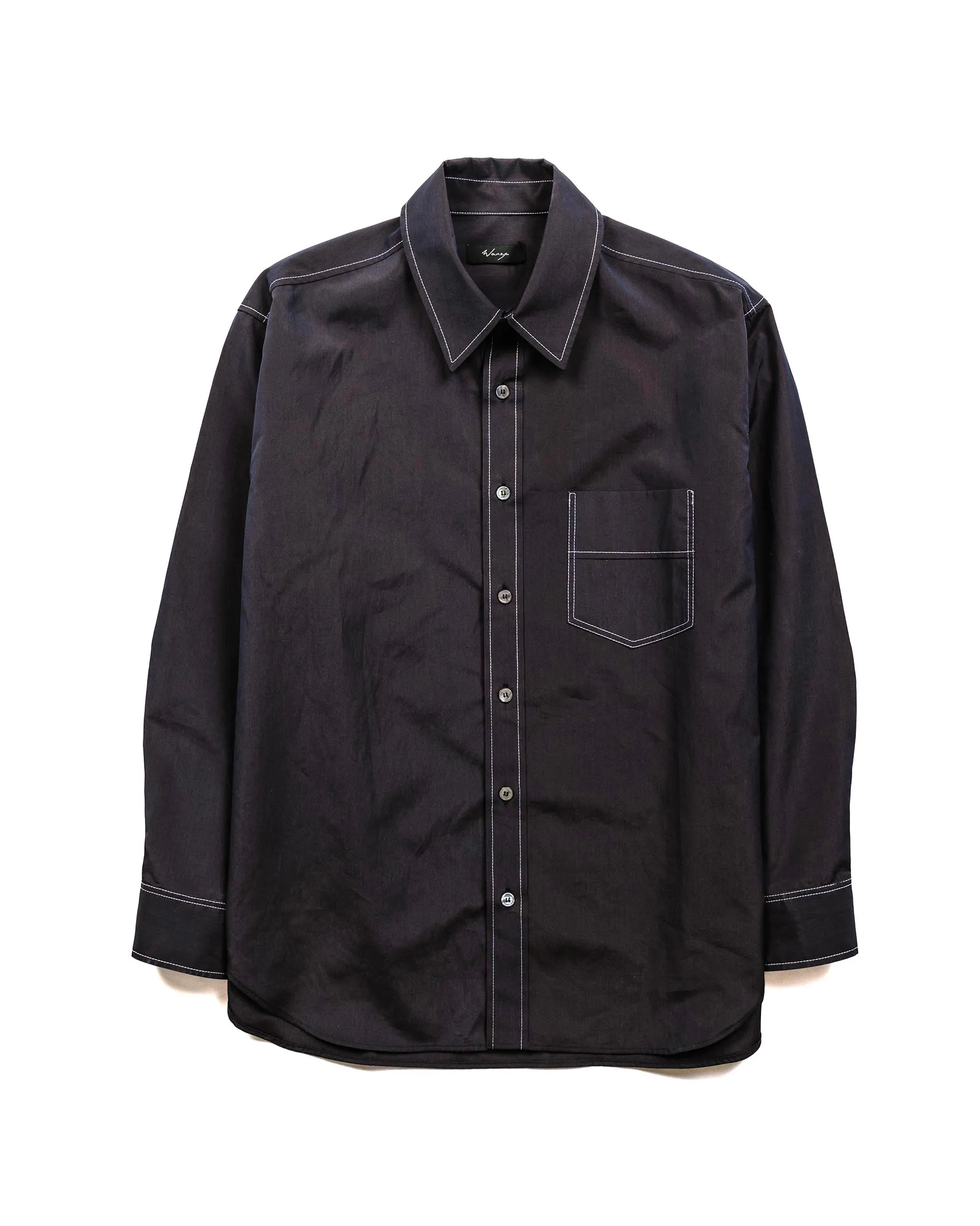 Wanze Classic Button Up Shirt Cotton Navy sold by Lost & Found