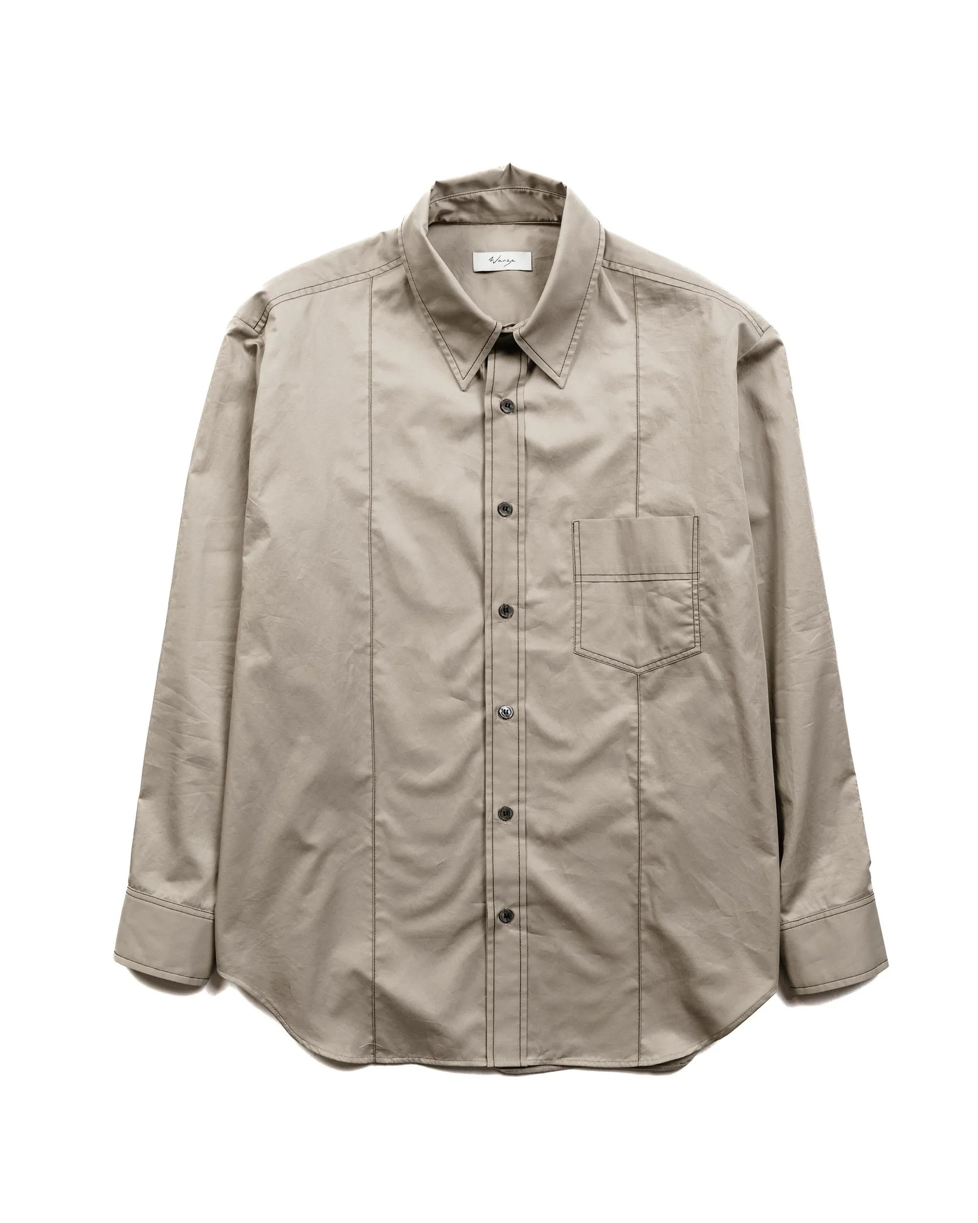 Wanze Classic Button Up Shirt Cotton Sand sold by Lost & Found