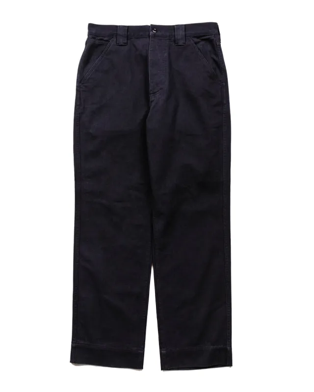 MHL Dropped Pocket Trouser Soft Cotton Drill Faded Ink sold by Lost & Found
