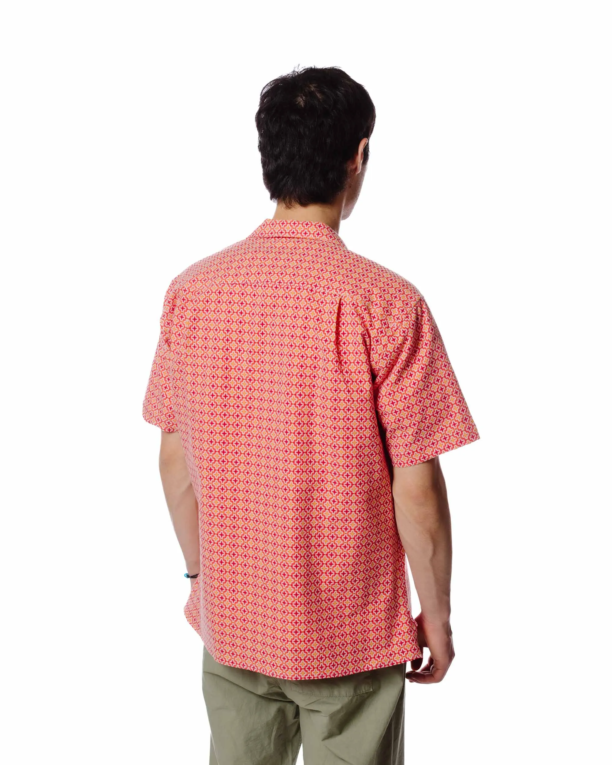 Gitman Vintage Bros. Summer Ready Jacquard Camp Collar Shirt Red sold by Lost & Found product image thumbnail 4