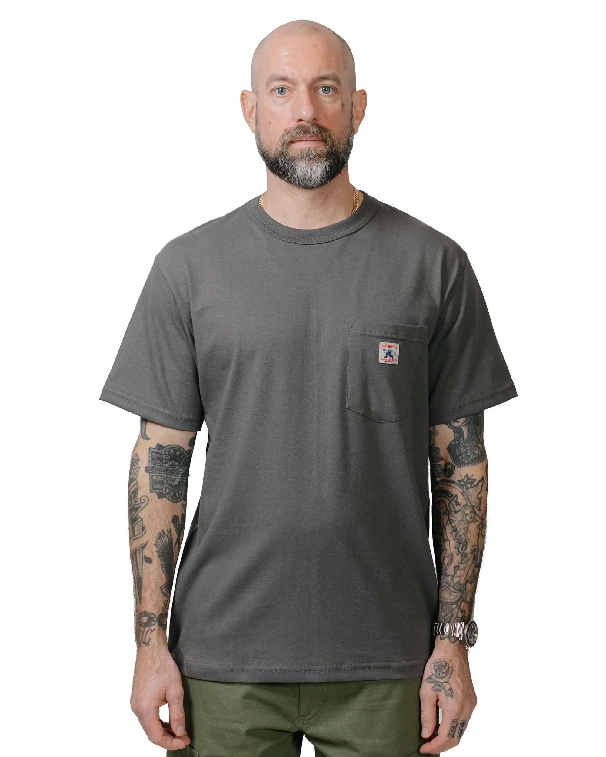 Randy's Garments Pocket Tee Grey sold by Lost & Found product image thumbnail 2