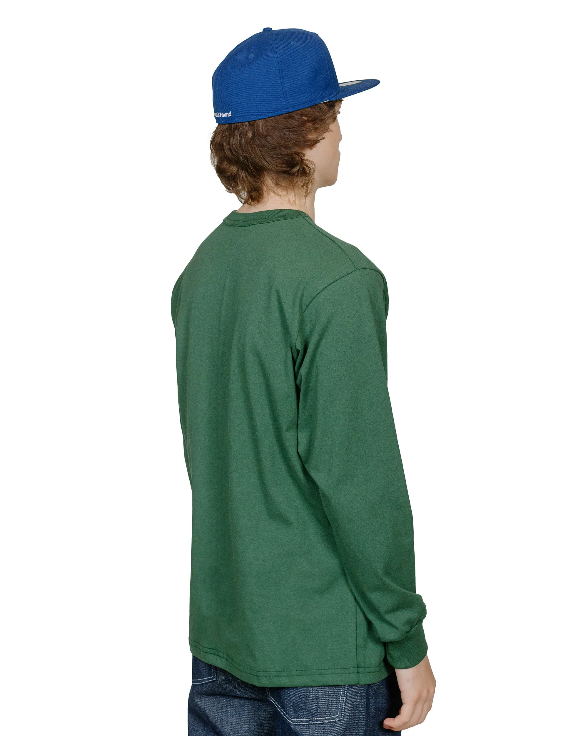 Randy's Garments Long-Sleeve Pocket Tee Dark Green sold by Lost & Found product image thumbnail 3