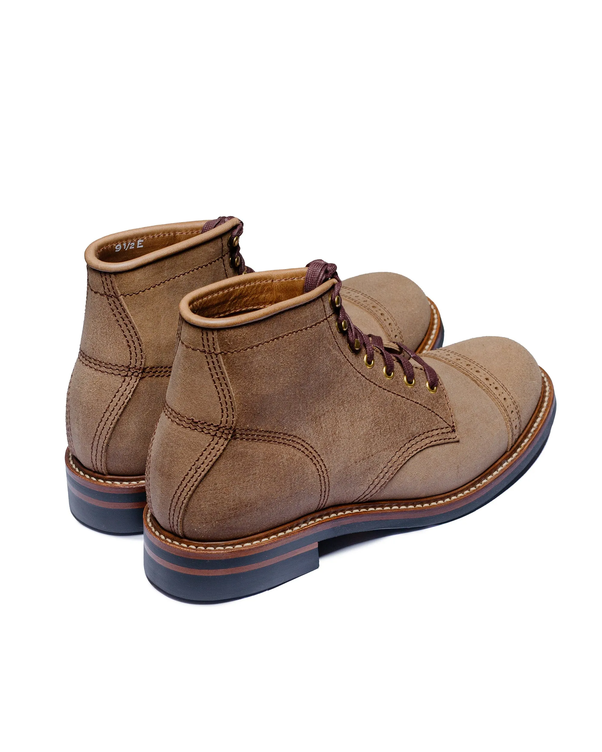 John Lofgren Bootmaker Combat Boots Horween Leather CXL Natural Roughout sold by Lost & Found product image thumbnail 3