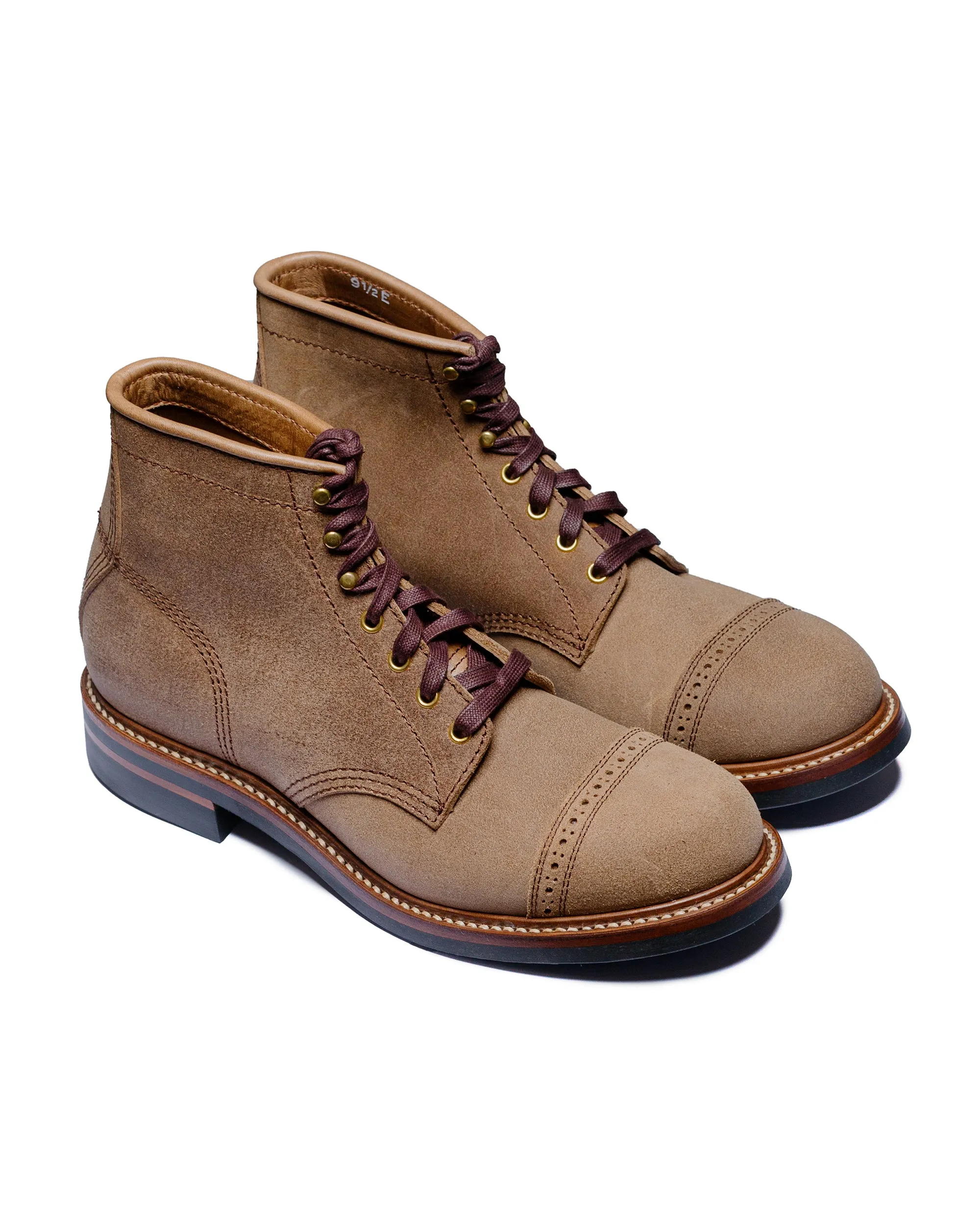 John Lofgren Bootmaker Combat Boots Horween Leather CXL Natural Roughout sold by Lost & Found product image thumbnail 2