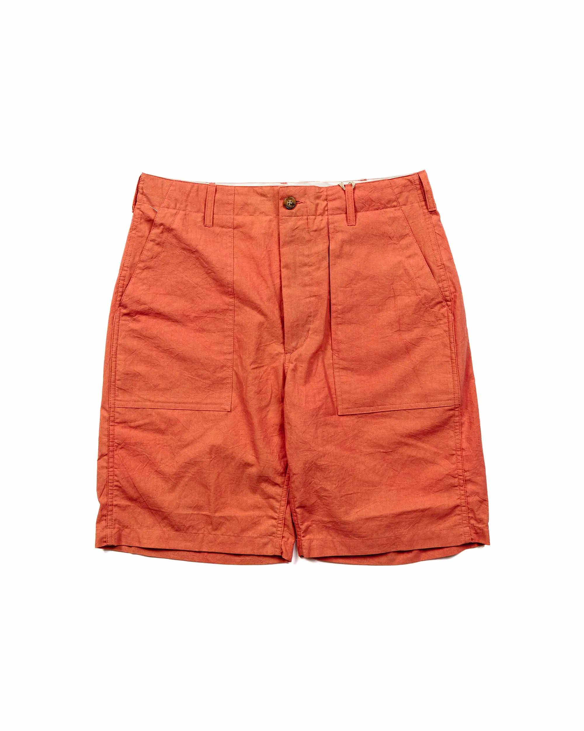 Engineered Garments Fatigue Short Rust Cotton Sheeting sold by Lost & Found