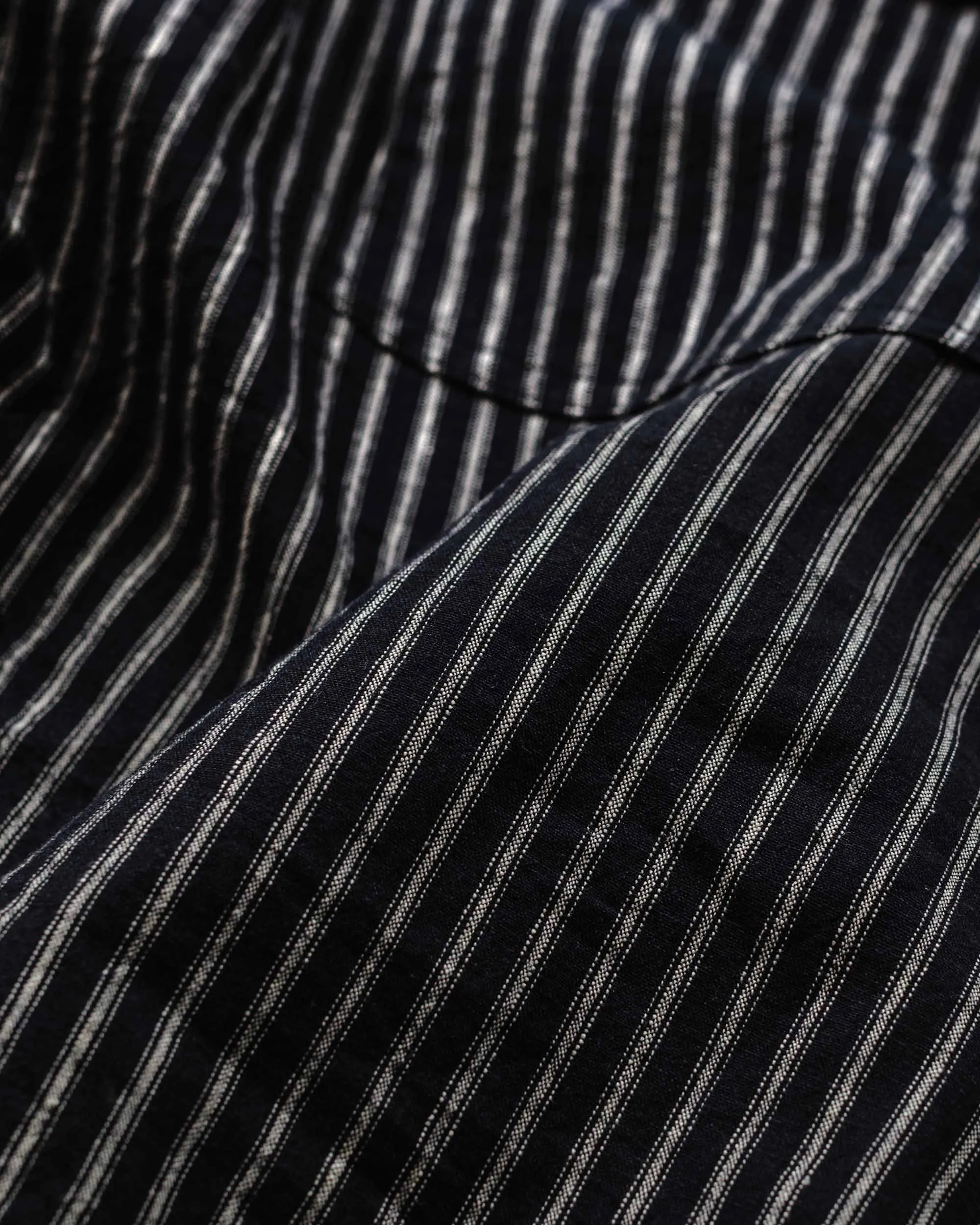 Engineered Garments Fatigue Short Navy/Grey LC Stripe sold by Lost & Found product image thumbnail 5