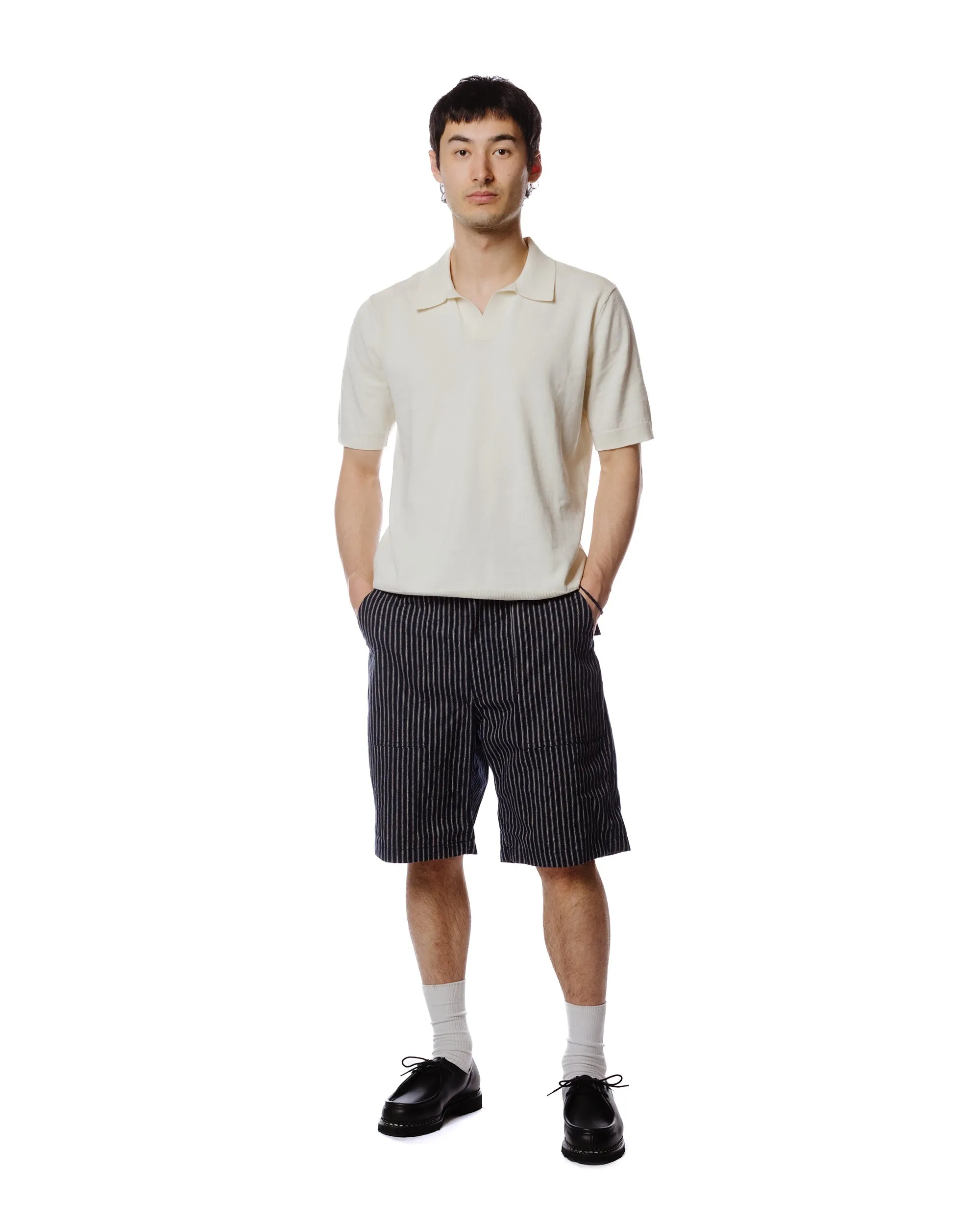 Engineered Garments Fatigue Short Navy/Grey LC Stripe sold by Lost & Found product image thumbnail 2