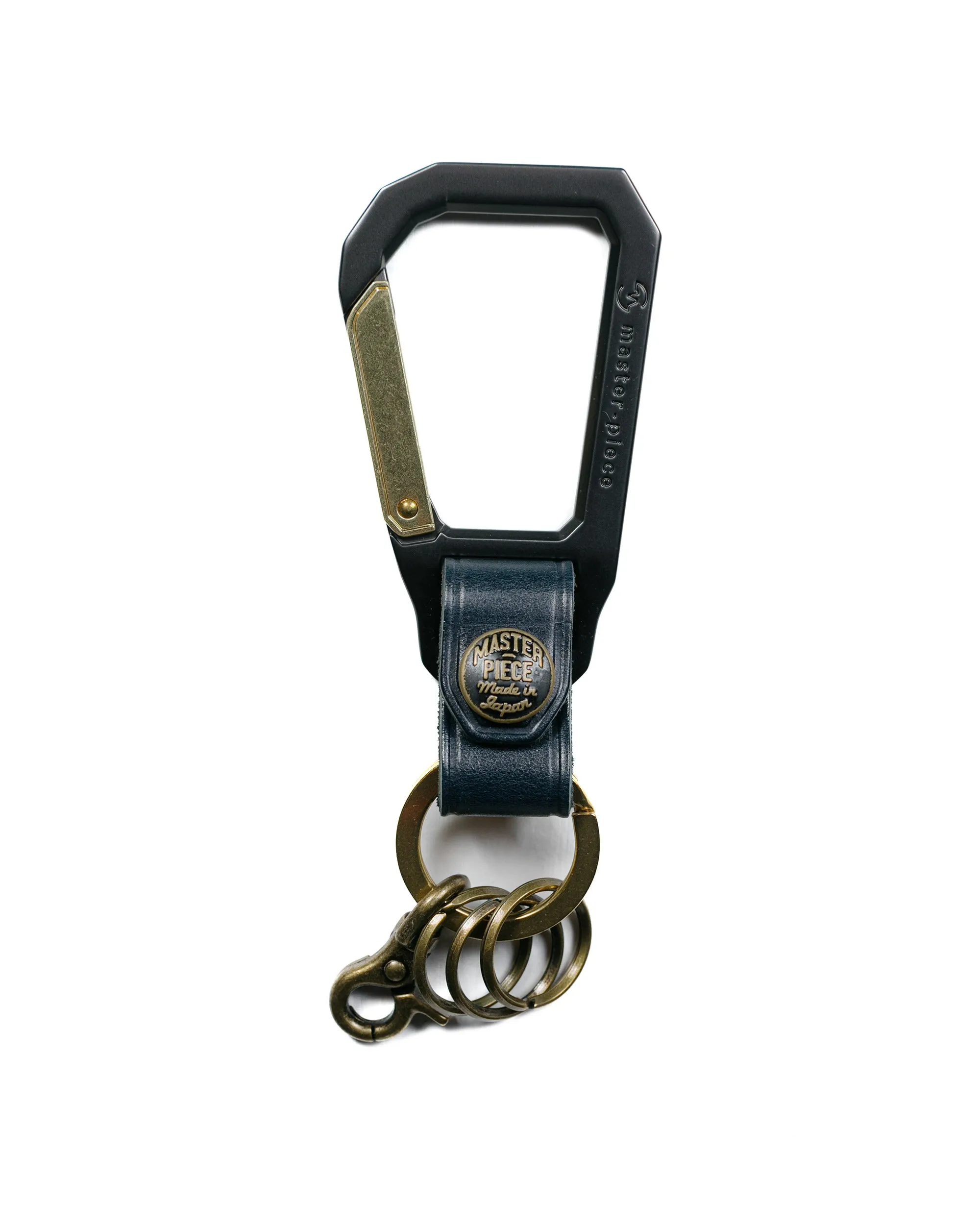 master-piece Carabiner Key Ring Navy sold by Lost & Found