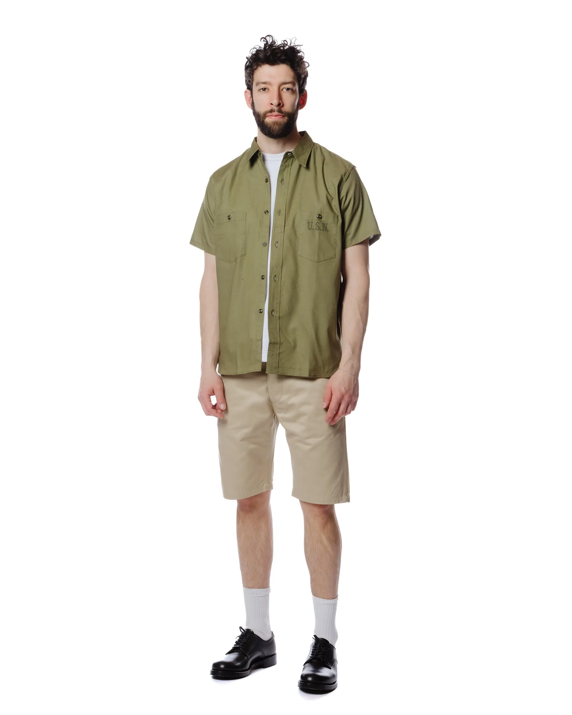 The Real McCoy's MS19017 N-3 Utility Shirt S/S Olive sold by Lost & Found product image thumbnail 2