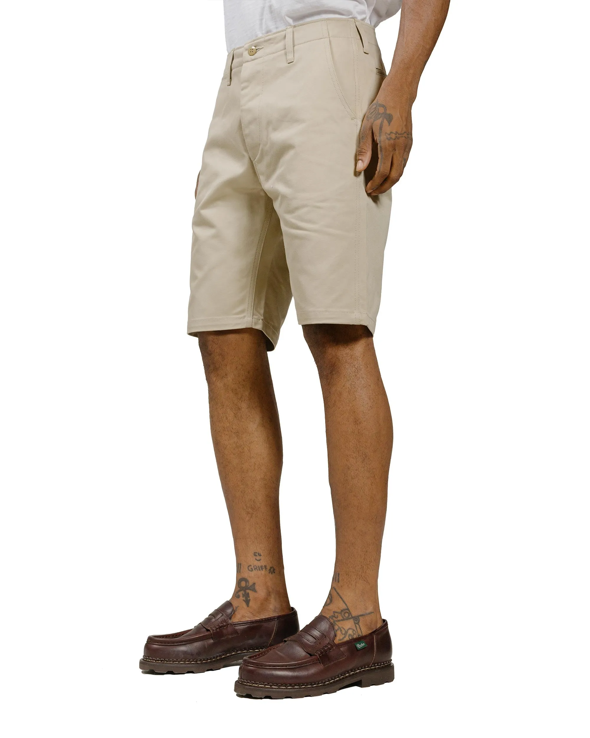 The Real McCoy's MP20018 Joe McCoy Chino Shorts Beige sold by Lost & Found product image thumbnail 2