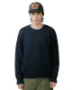 The Real McCoy's MC23014 Cotton Crewneck Sweater Ink Blue sold by Lost & Found