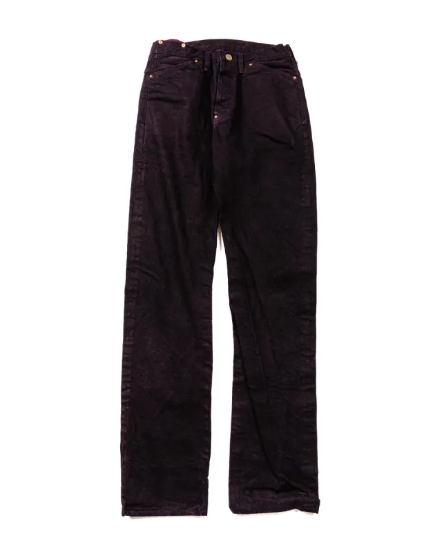 Tender Type 125 High Straight Jeans Hadal Purple 16oz Selvage Denim sold by Lost & Found