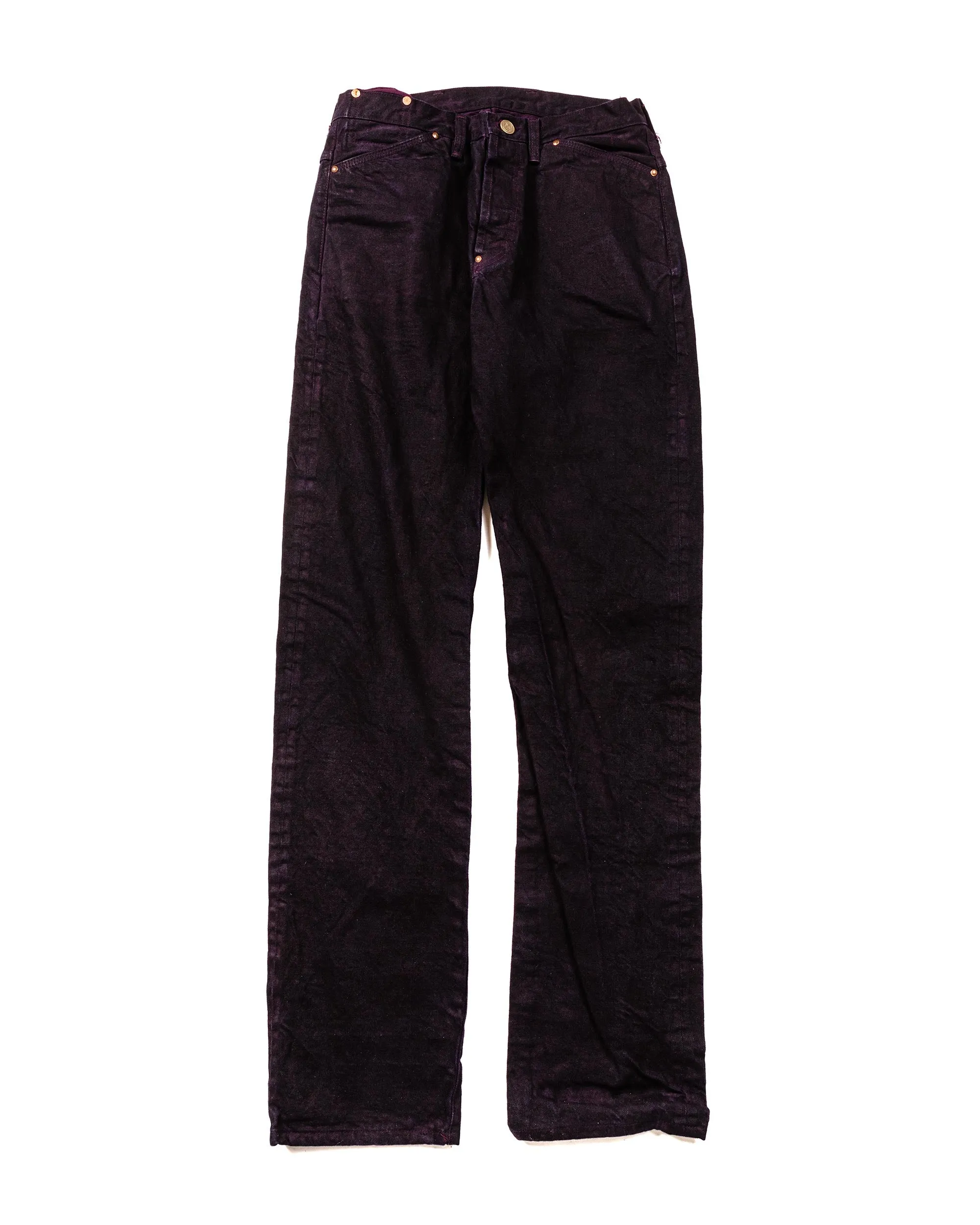 Tender Type 125 High Straight Jeans Hadal Purple 16oz Selvage Denim sold by Lost & Found