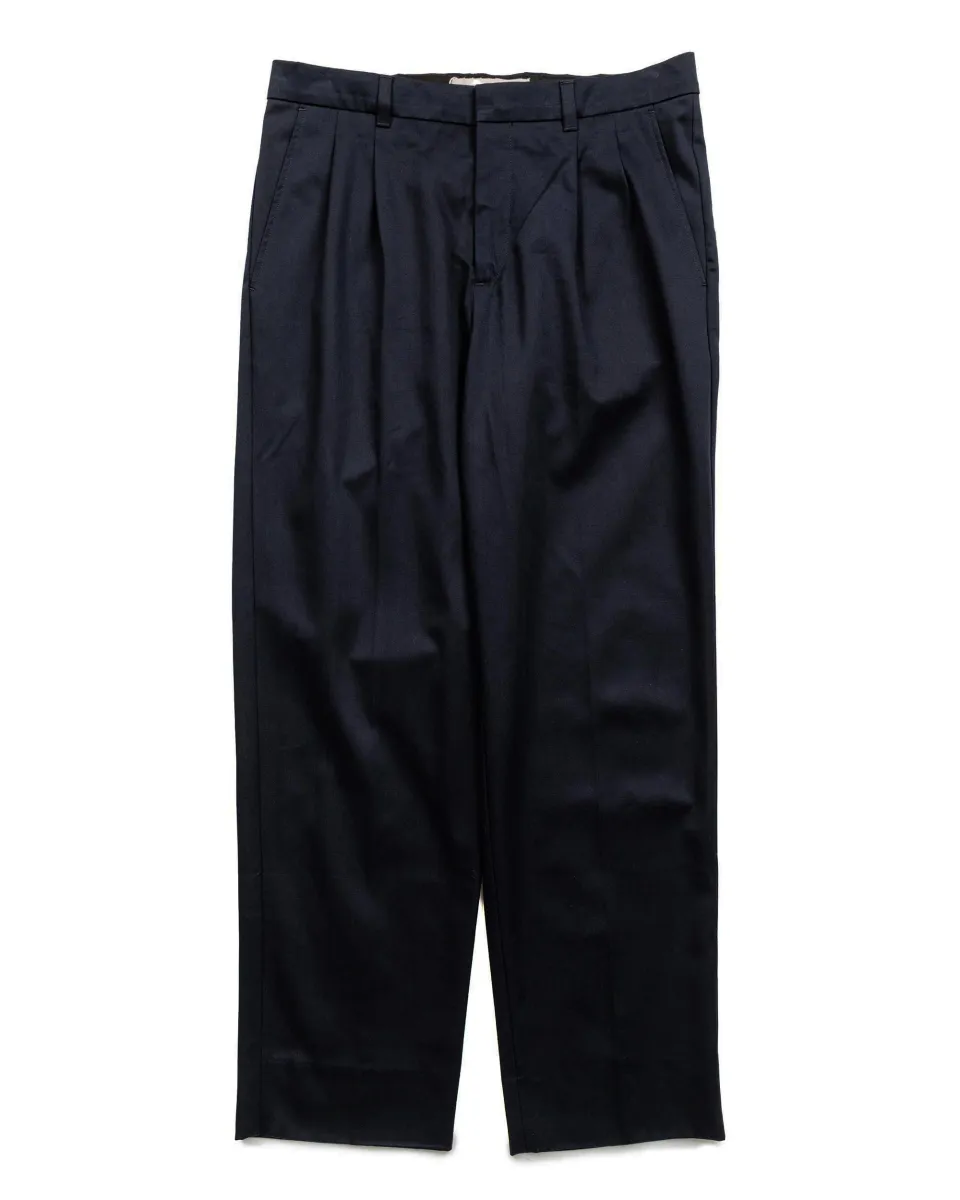 Norse Projects Christopher Gabardine Trouser Dark Navy sold by Lost & Found