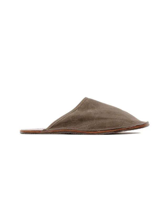 Viberg Slide Asfalto Washed Kangaroo sold by Lost & Found