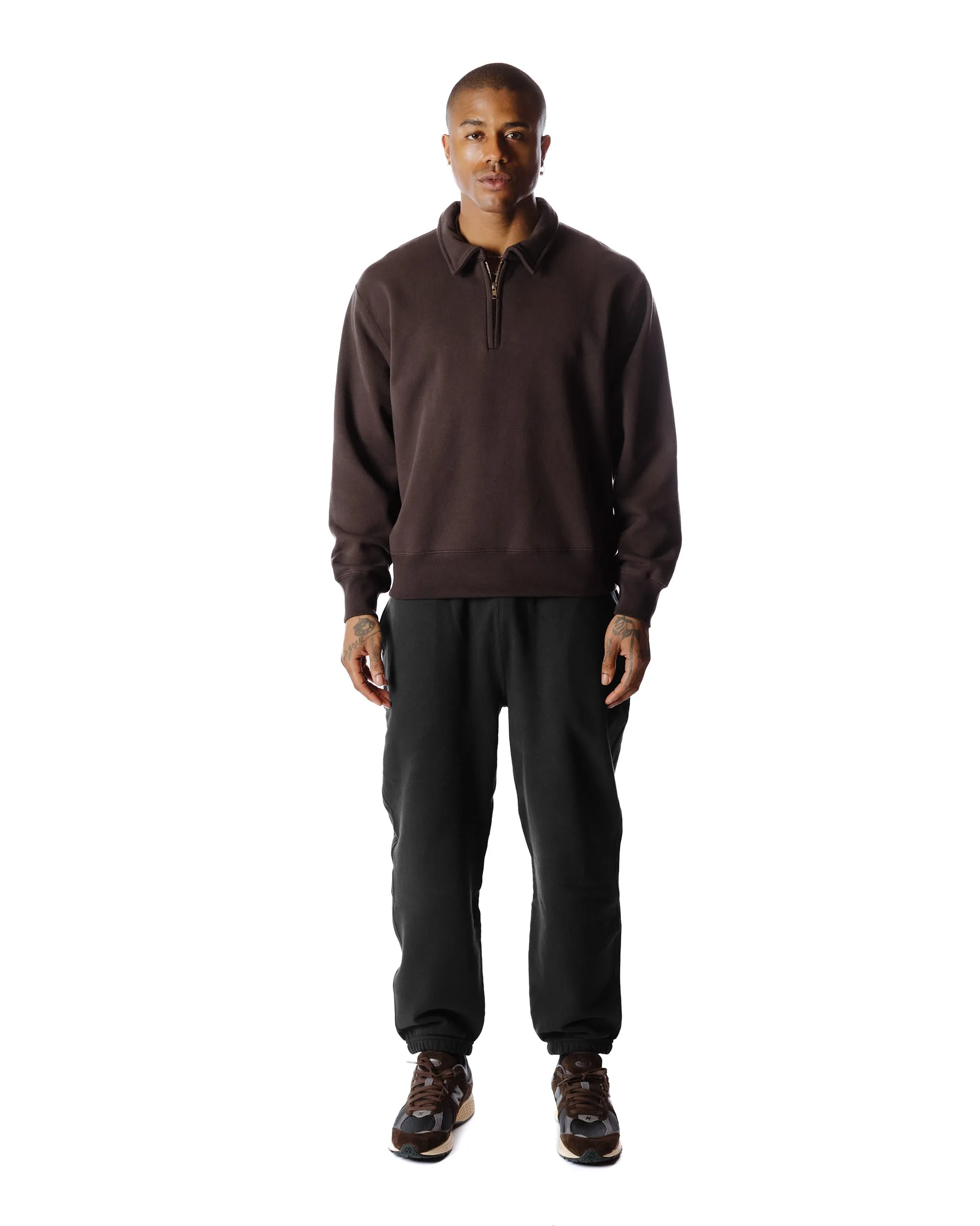 Body of Work Myrtle Quarter-Zip Sweatshirt Loam sold by Lost & Found product image thumbnail 2