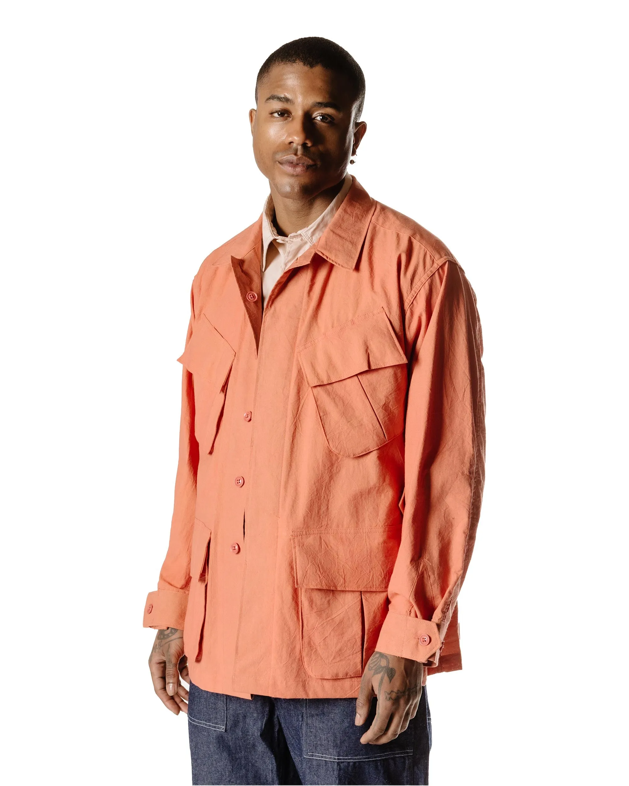 Engineered Garments Jungle Fatigue Jacket Rust Cotton Sheeting sold by Lost & Found product image thumbnail 3