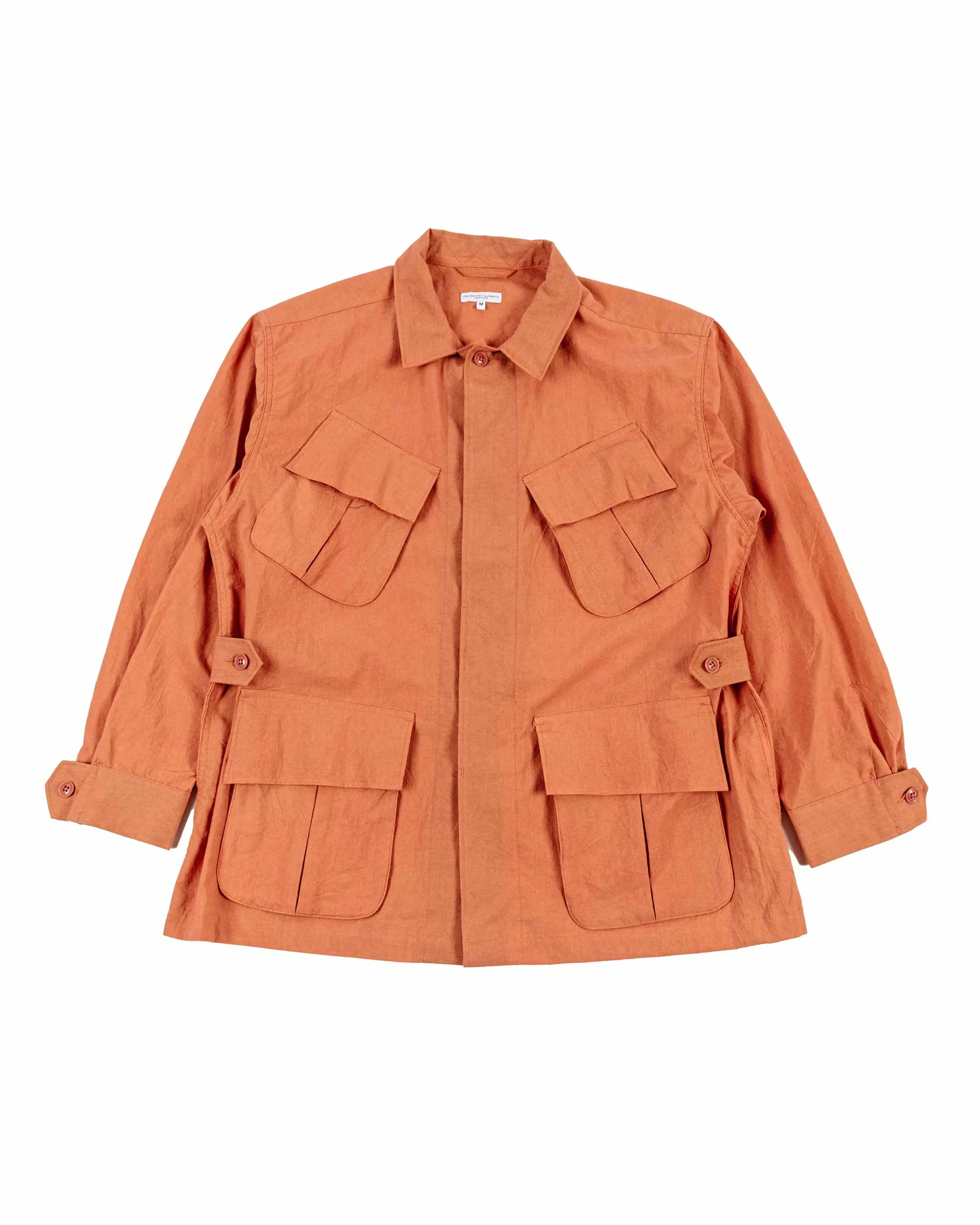 Engineered Garments Jungle Fatigue Jacket Rust Cotton Sheeting sold by Lost & Found