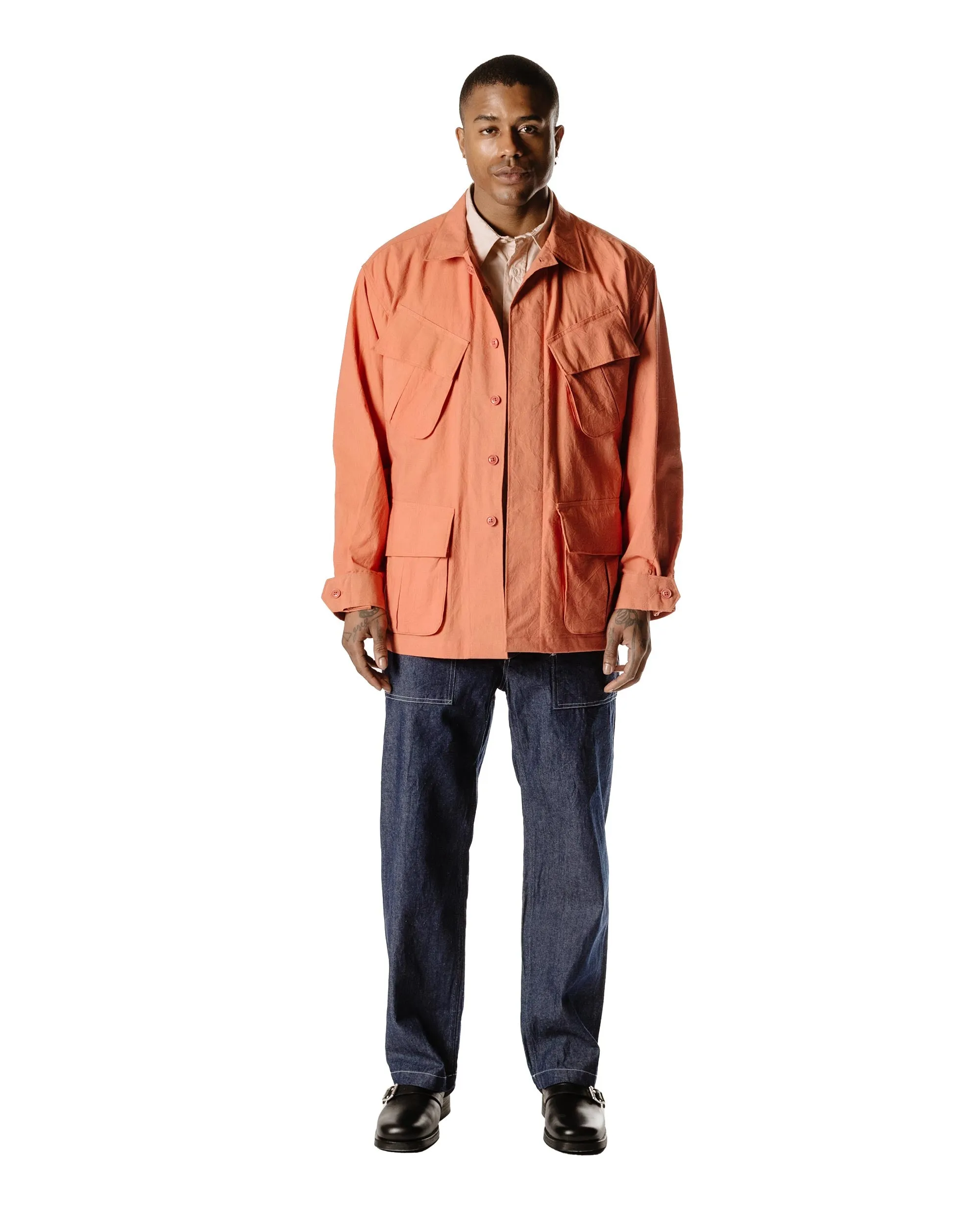 Engineered Garments Jungle Fatigue Jacket Rust Cotton Sheeting sold by Lost & Found product image thumbnail 2