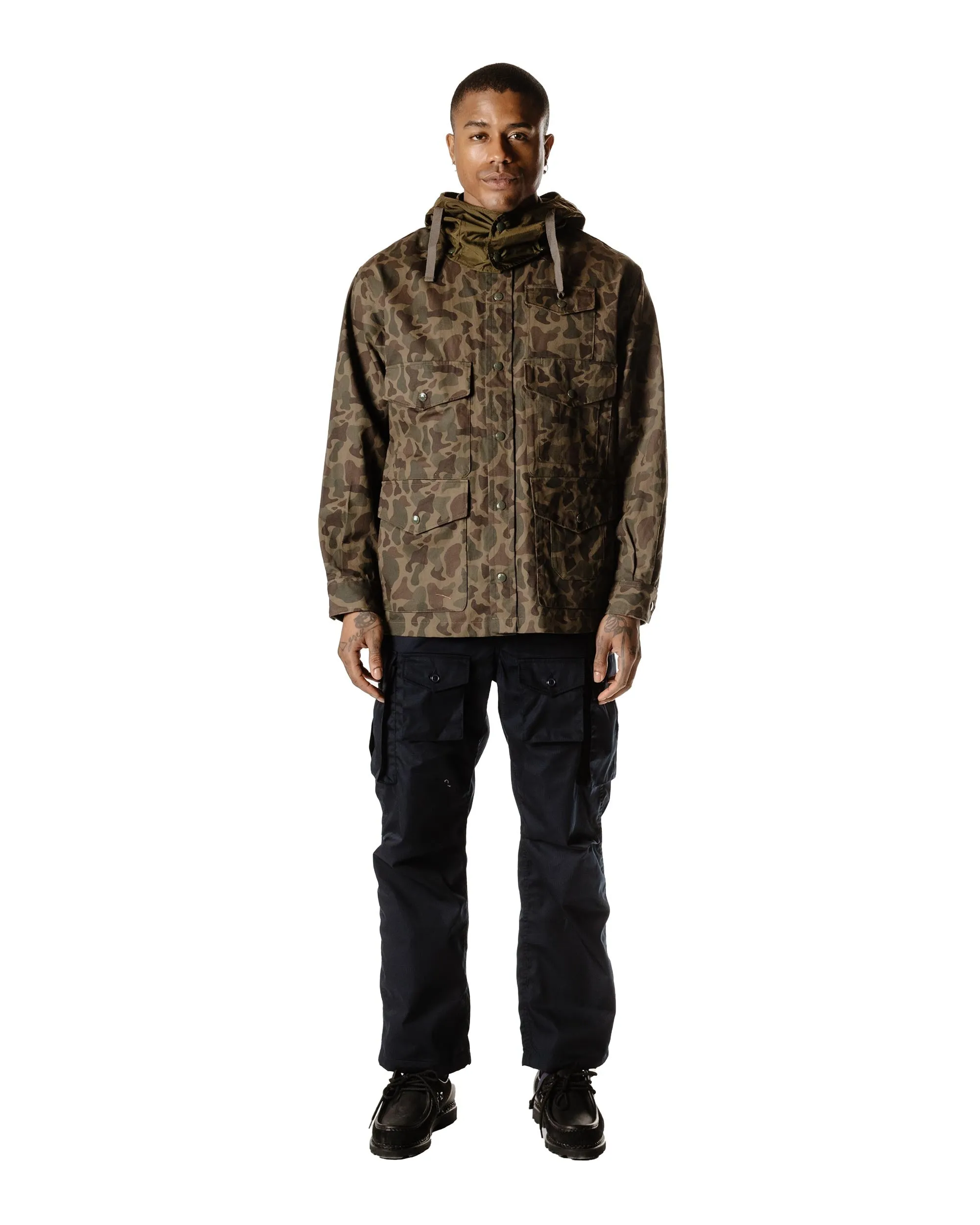 Engineered Garments Cruiser Jacket Olive Camo 6.5oz. Flat Twill sold by Lost & Found product image thumbnail 2