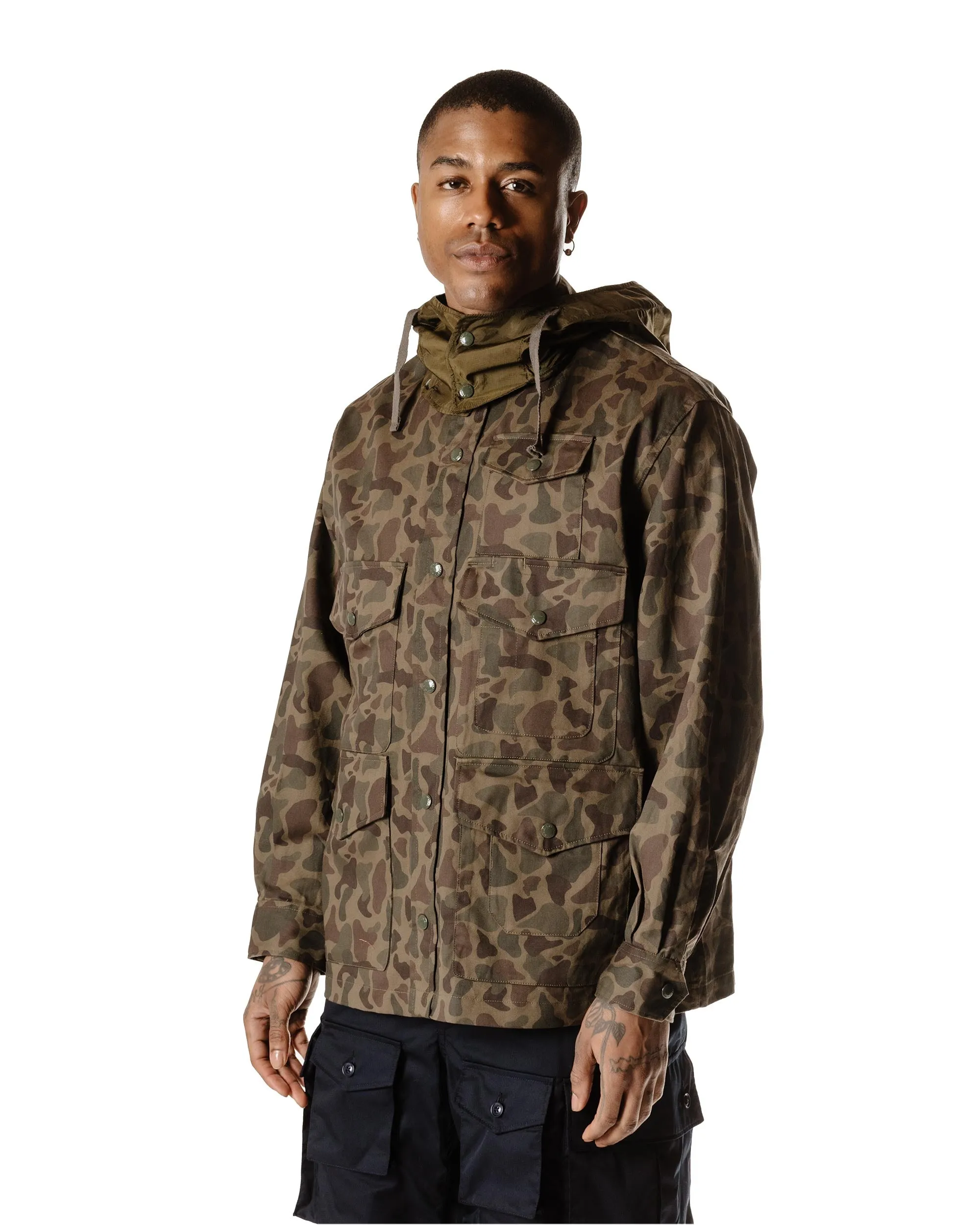 Engineered Garments Cruiser Jacket Olive Camo 6.5oz. Flat Twill sold by Lost & Found product image thumbnail 3