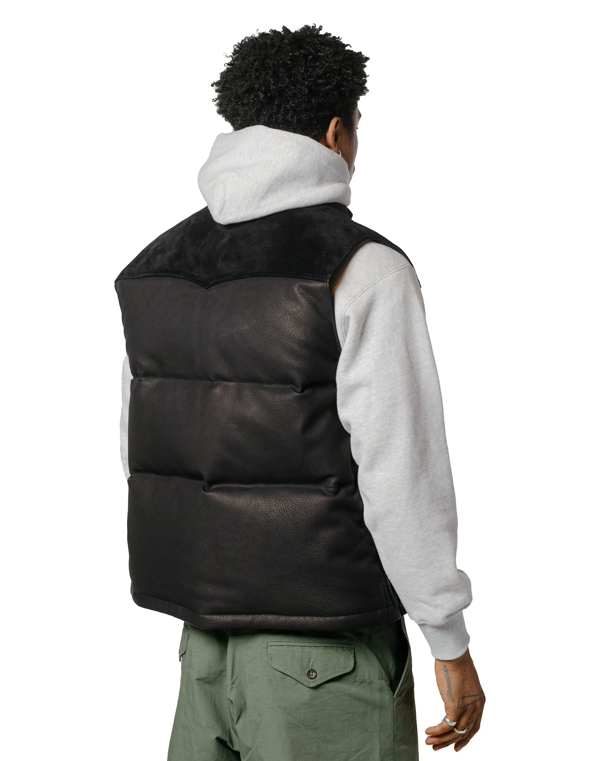 The Real McCoy's MJ22119 Deerskin Down Vest Black sold by Lost & Found product image thumbnail 3