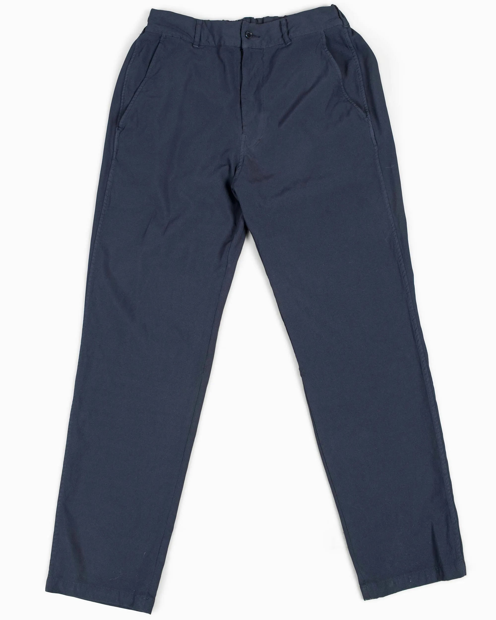 Sage de Cret Tapered Pants Navy Polyester Oxford sold by Lost & Found