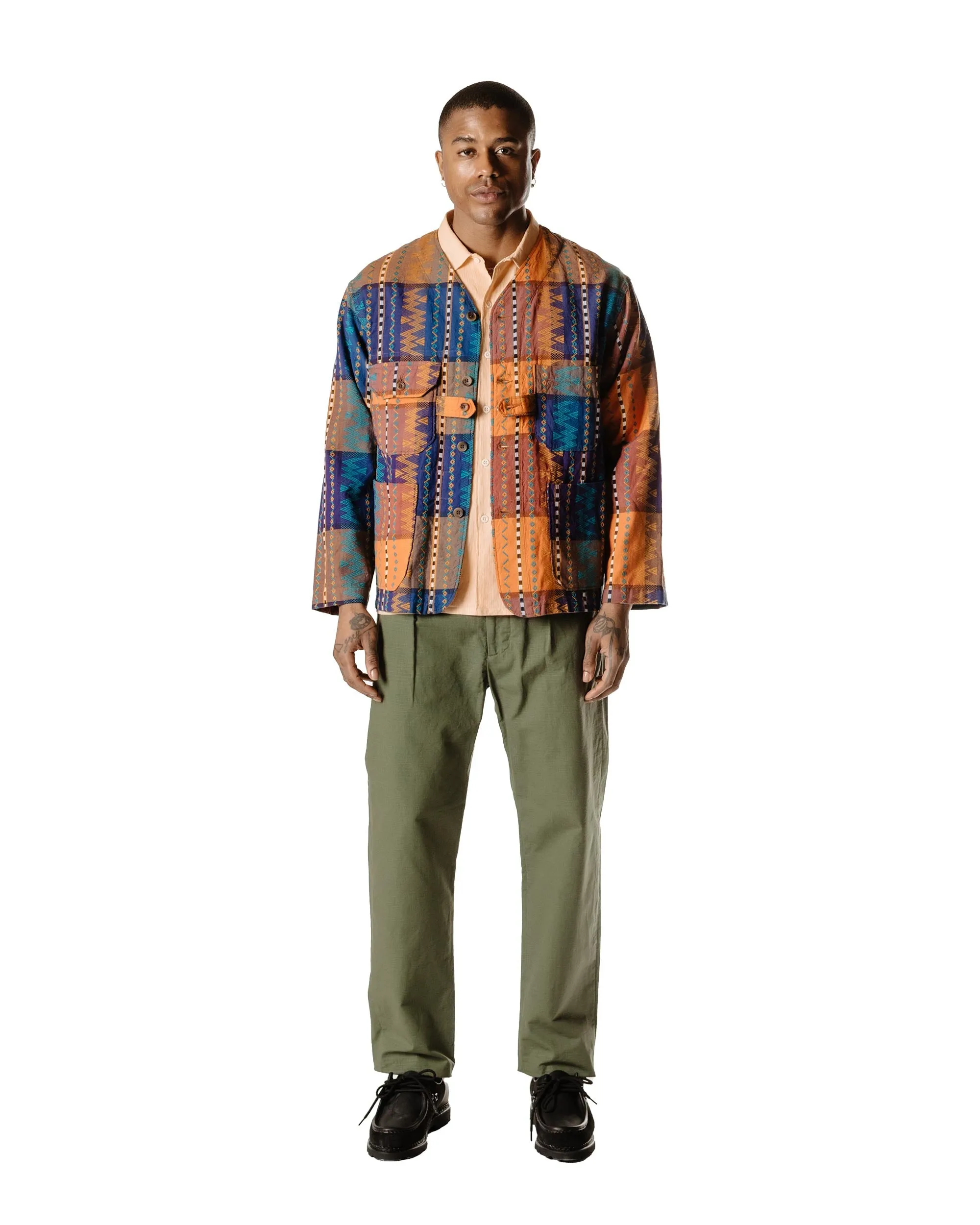 Engineered Garments Cardigan Jacket Blue/Orange Dobby sold by Lost & Found product image thumbnail 2