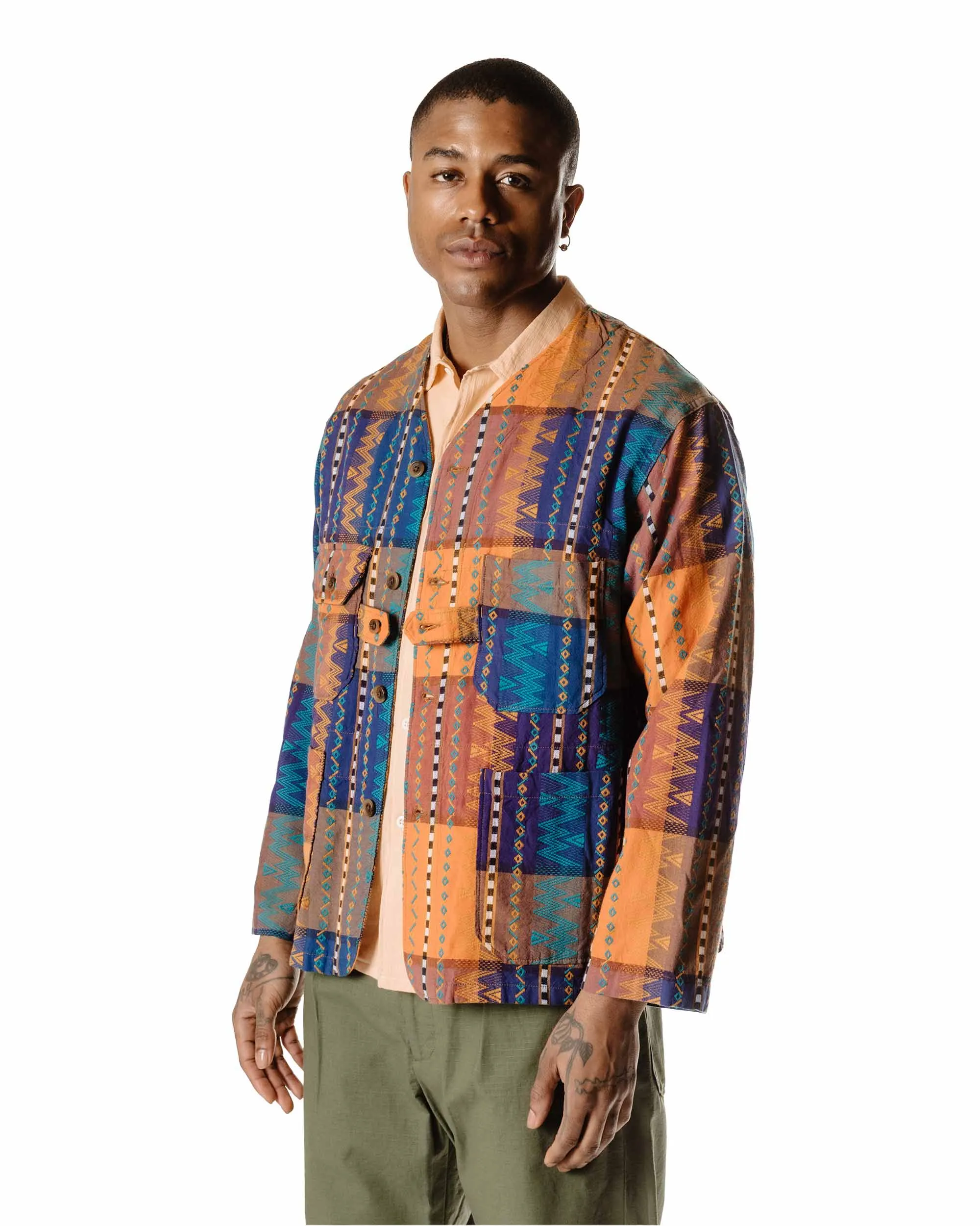 Engineered Garments Cardigan Jacket Blue/Orange Dobby sold by Lost & Found product image thumbnail 3