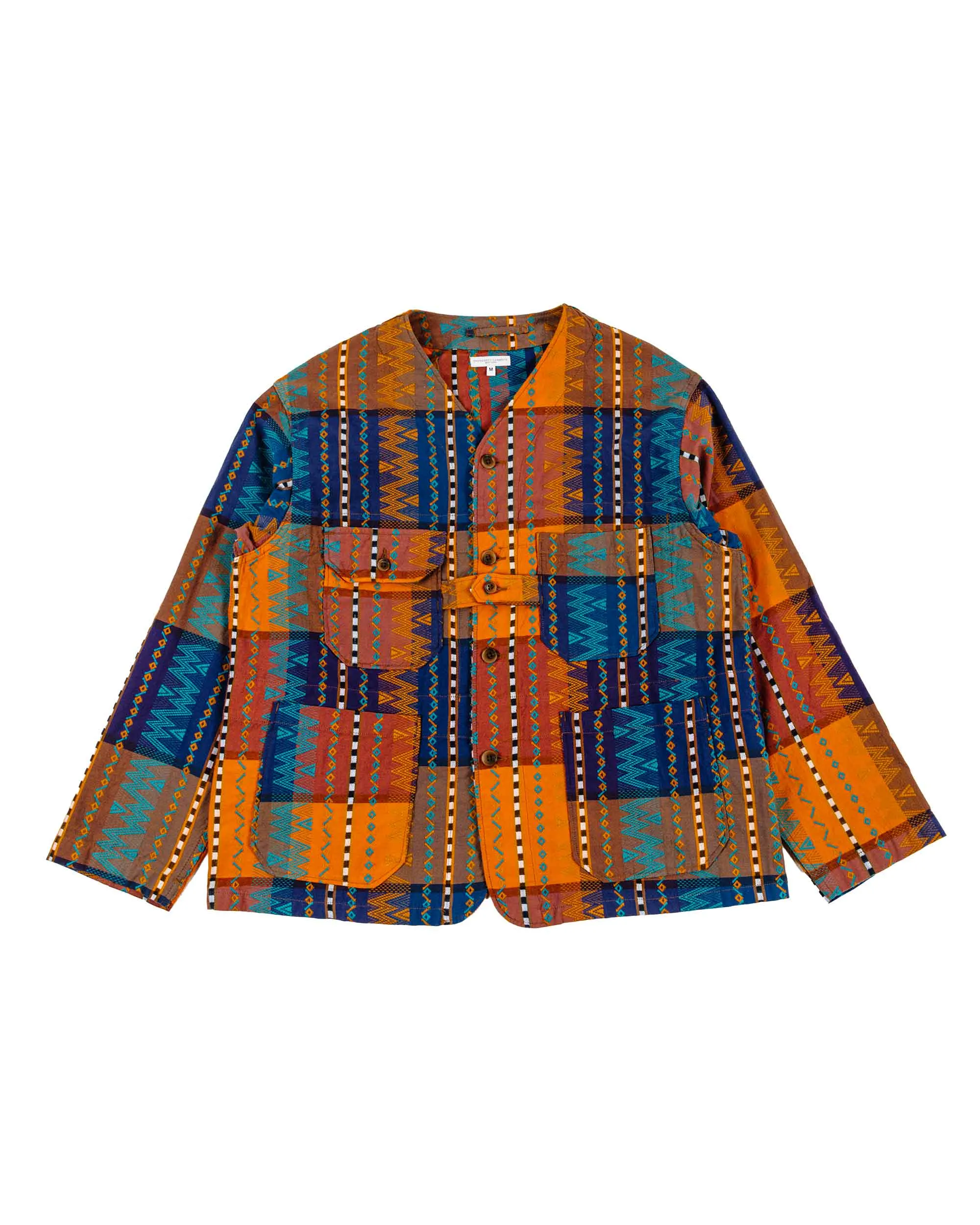 Engineered Garments Cardigan Jacket Blue/Orange Dobby sold by Lost & Found
