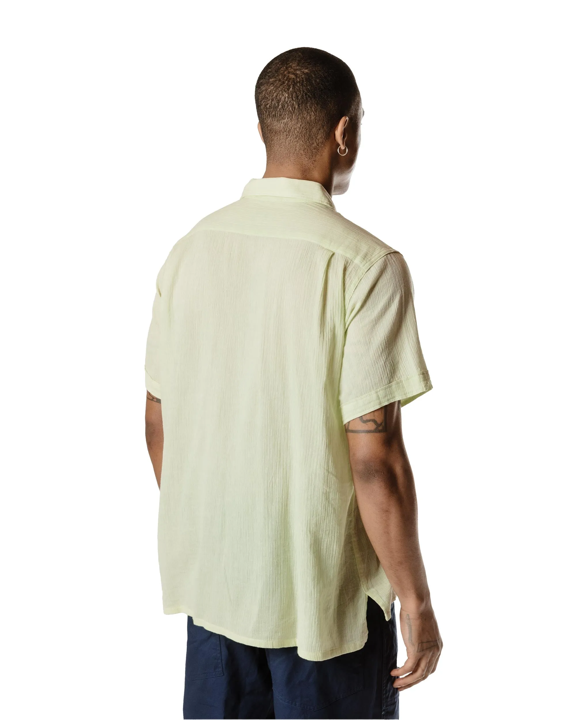Engineered Garments Camp Shirt Lime Cotton Crepe sold by Lost & Found product image thumbnail 4