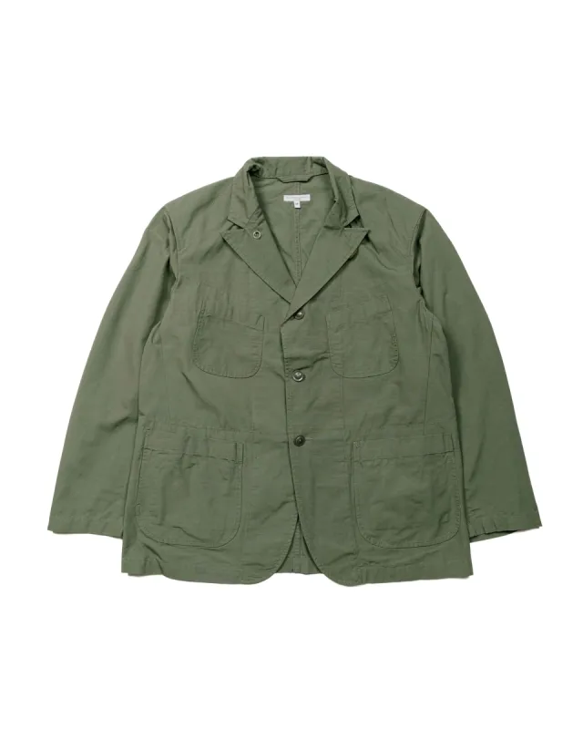 Engineered Garments Bedford Jacket Olive Cotton Ripstop sold by Lost & Found