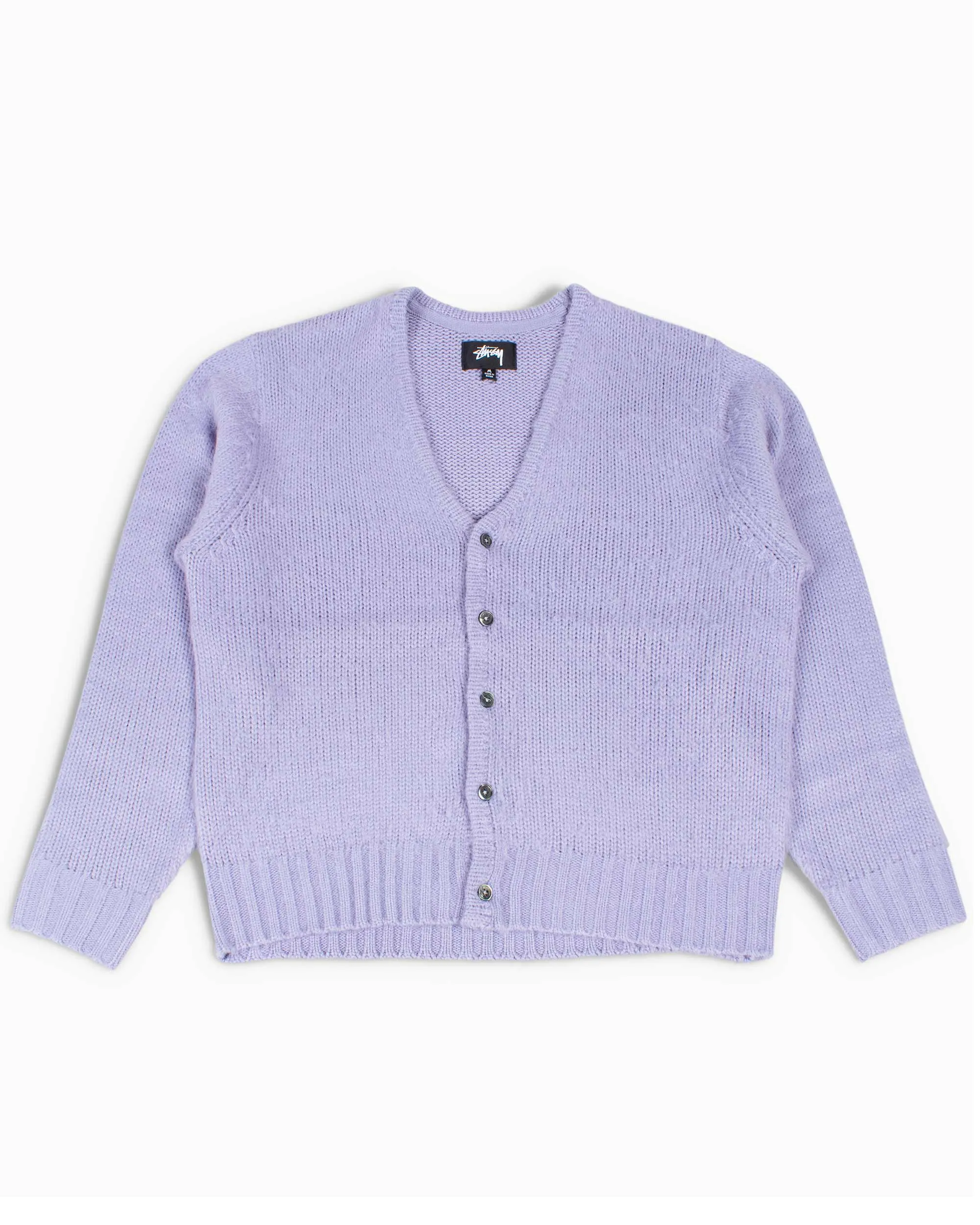 Stüssy Brushed Cardigan Lavender sold by Lost & Found
