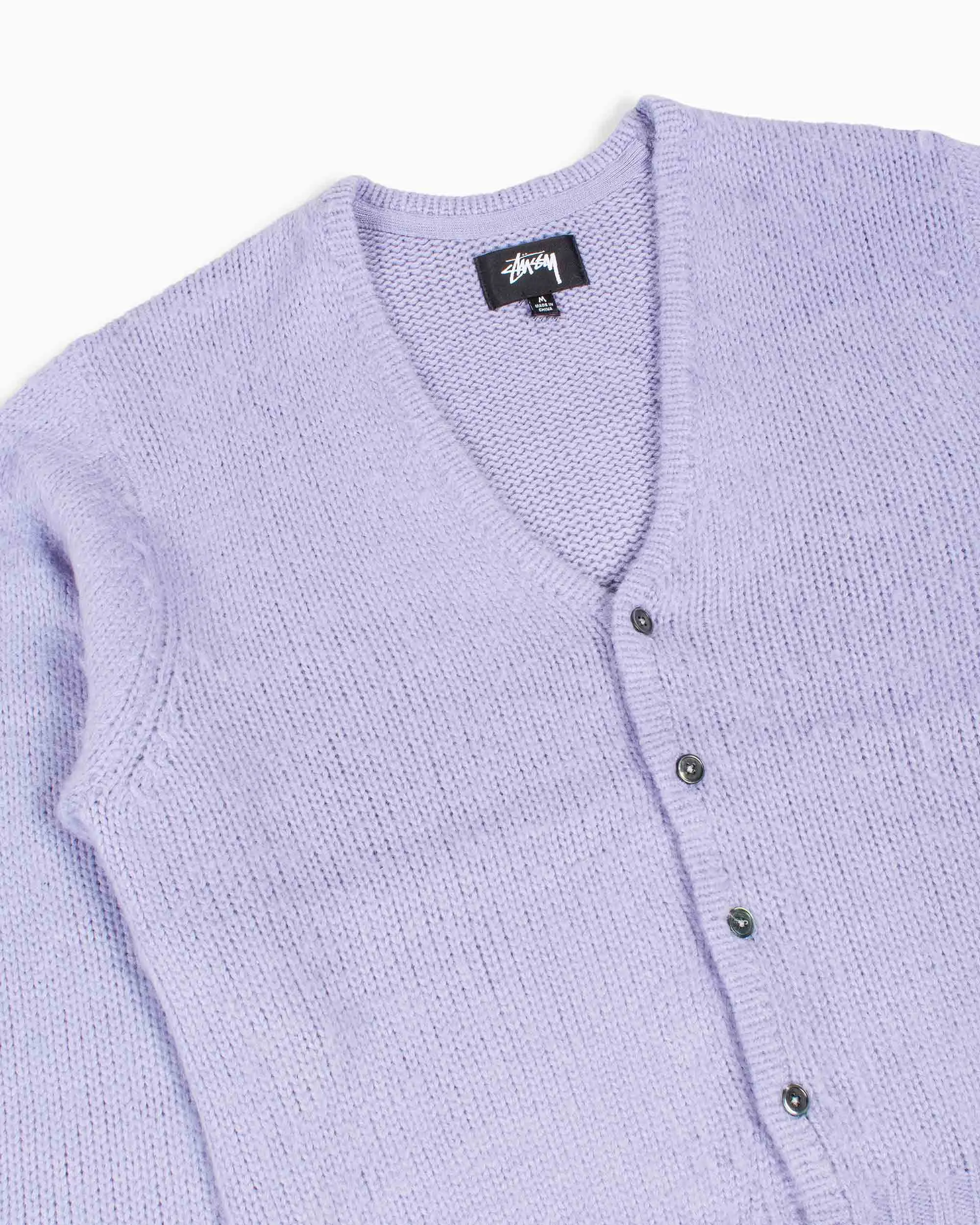 Stüssy Brushed Cardigan Lavender sold by Lost & Found product image thumbnail 5