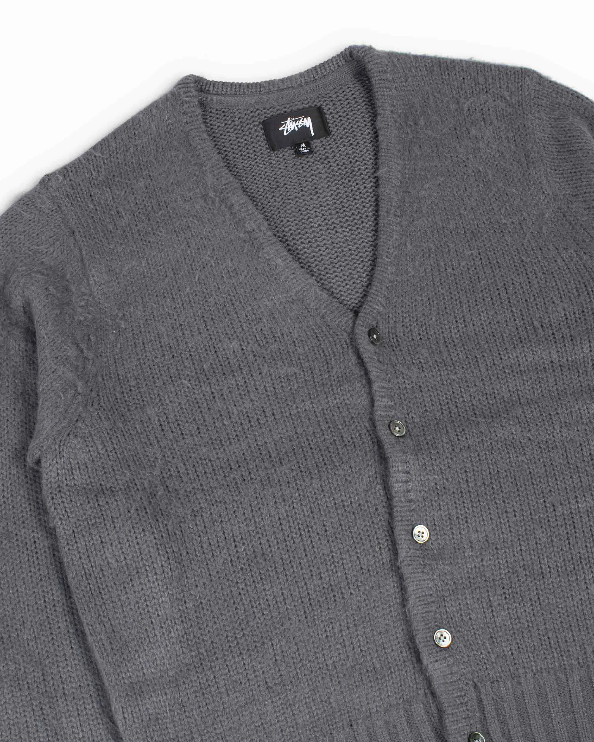 Stüssy Brushed Cardigan Charcoal sold by Lost & Found product image thumbnail 5