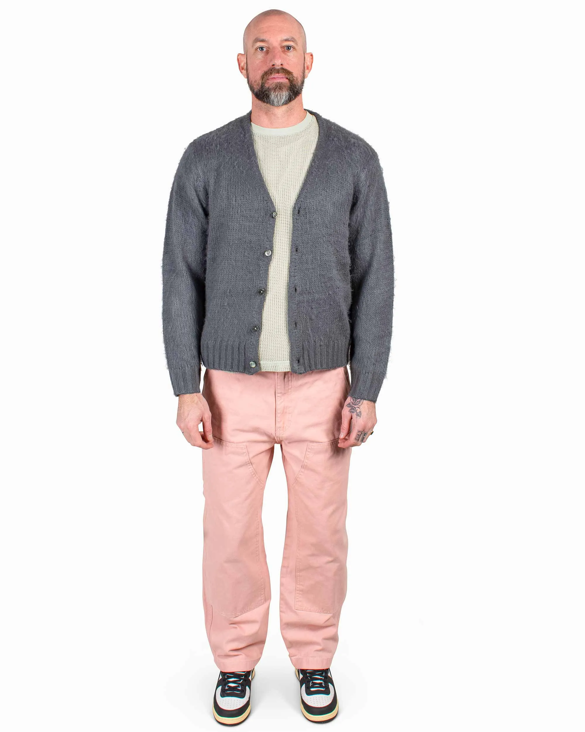 Stüssy Brushed Cardigan Charcoal sold by Lost & Found product image thumbnail 2