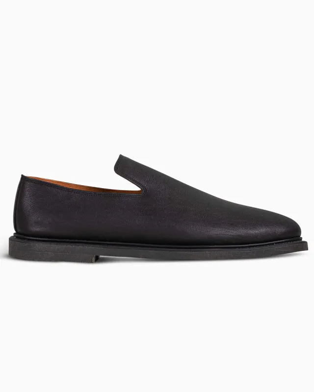 Viberg Slipper Nero Washed Kangaroo sold by Lost & Found