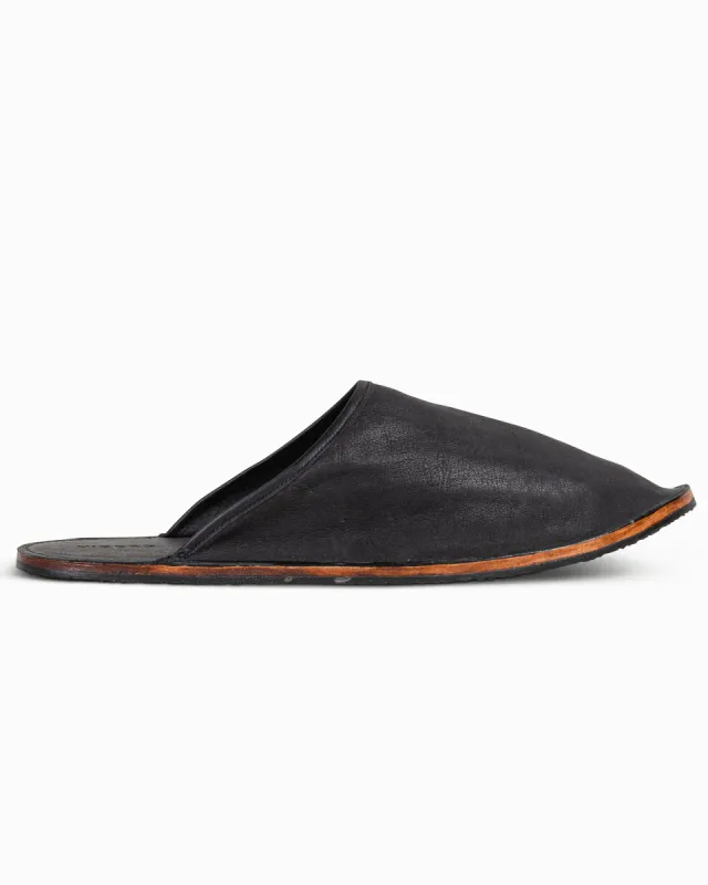 Viberg Slide Nero Washed Kangaroo sold by Lost & Found