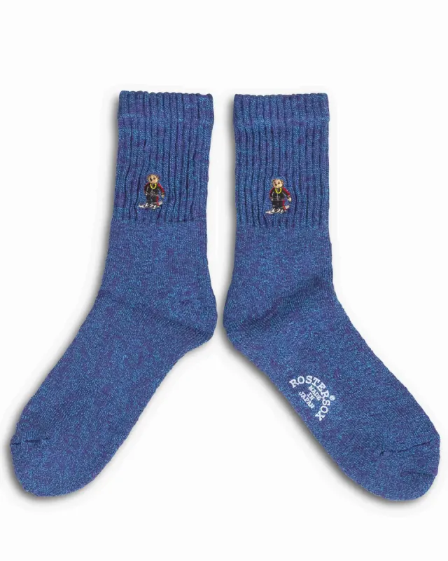 Rostersox B Bear Socks Blue sold by Lost & Found