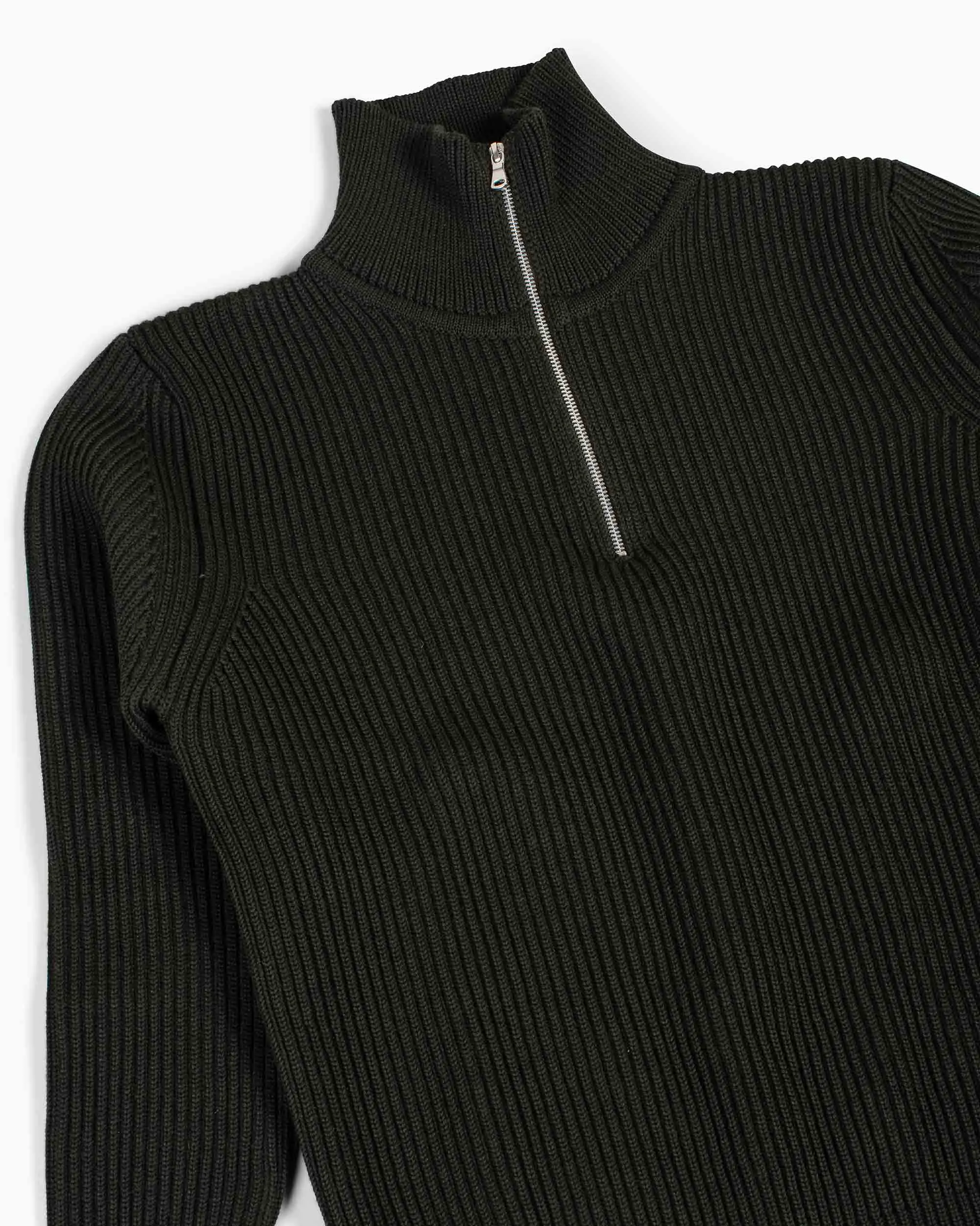Andersen-Andersen Navy Half-Zip Hunting Green sold by Lost & Found product image thumbnail 2
