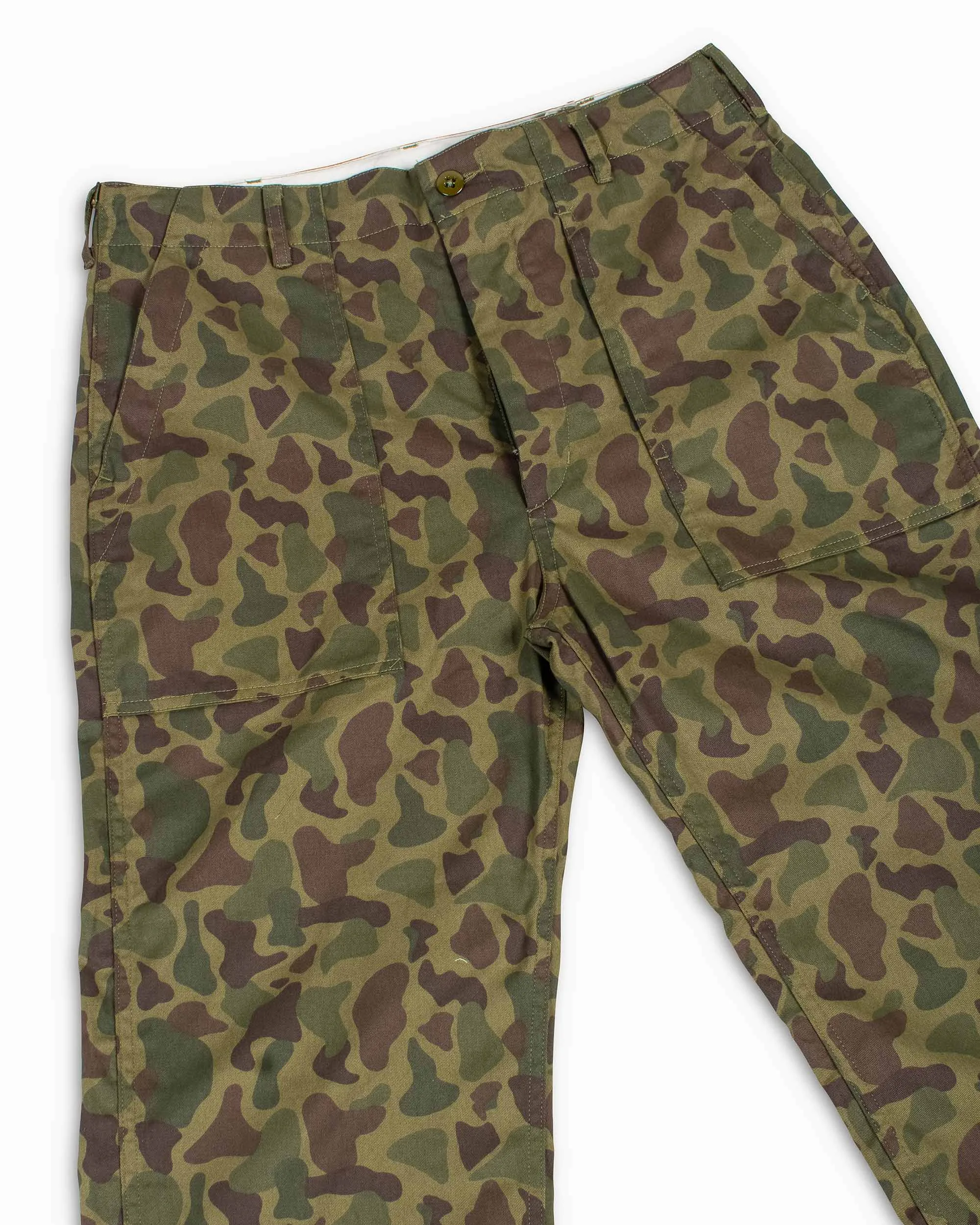 Engineered Garments Fatigue Pant Olive Camo 6.5oz. Flat Twill sold by Lost & Found product image thumbnail 5