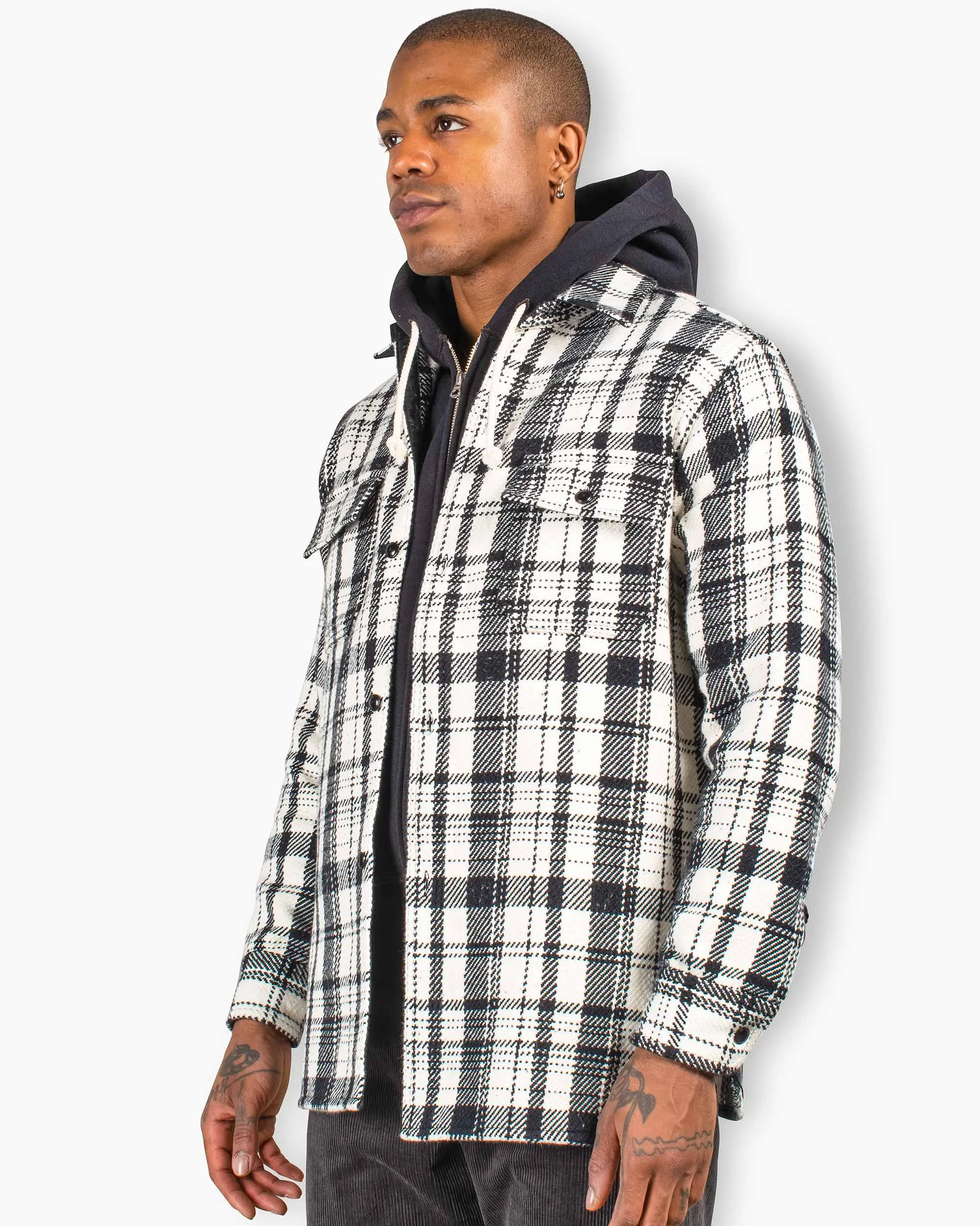 The Real McCoy's MS22101 8HU Heavy Weight Flannel Shirt White sold by Lost & Found product image thumbnail 4