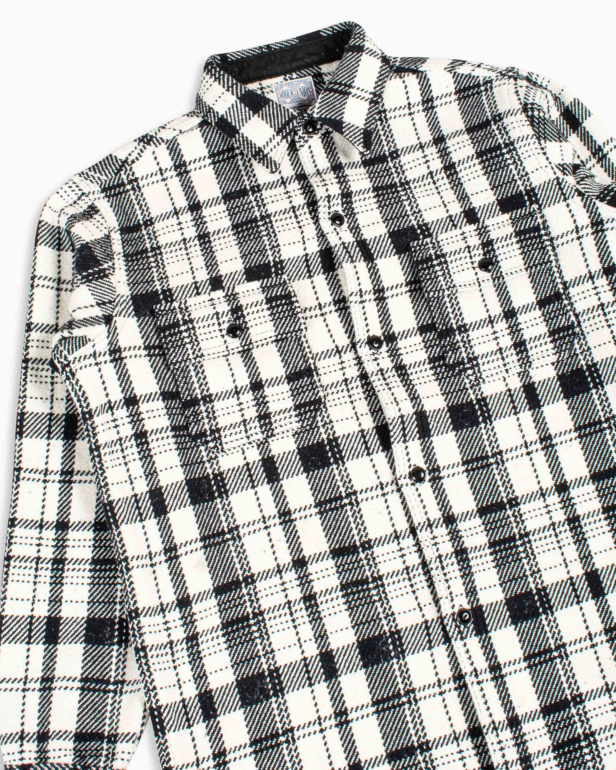 The Real McCoy's MS22101 8HU Heavy Weight Flannel Shirt White sold by Lost & Found product image thumbnail 5